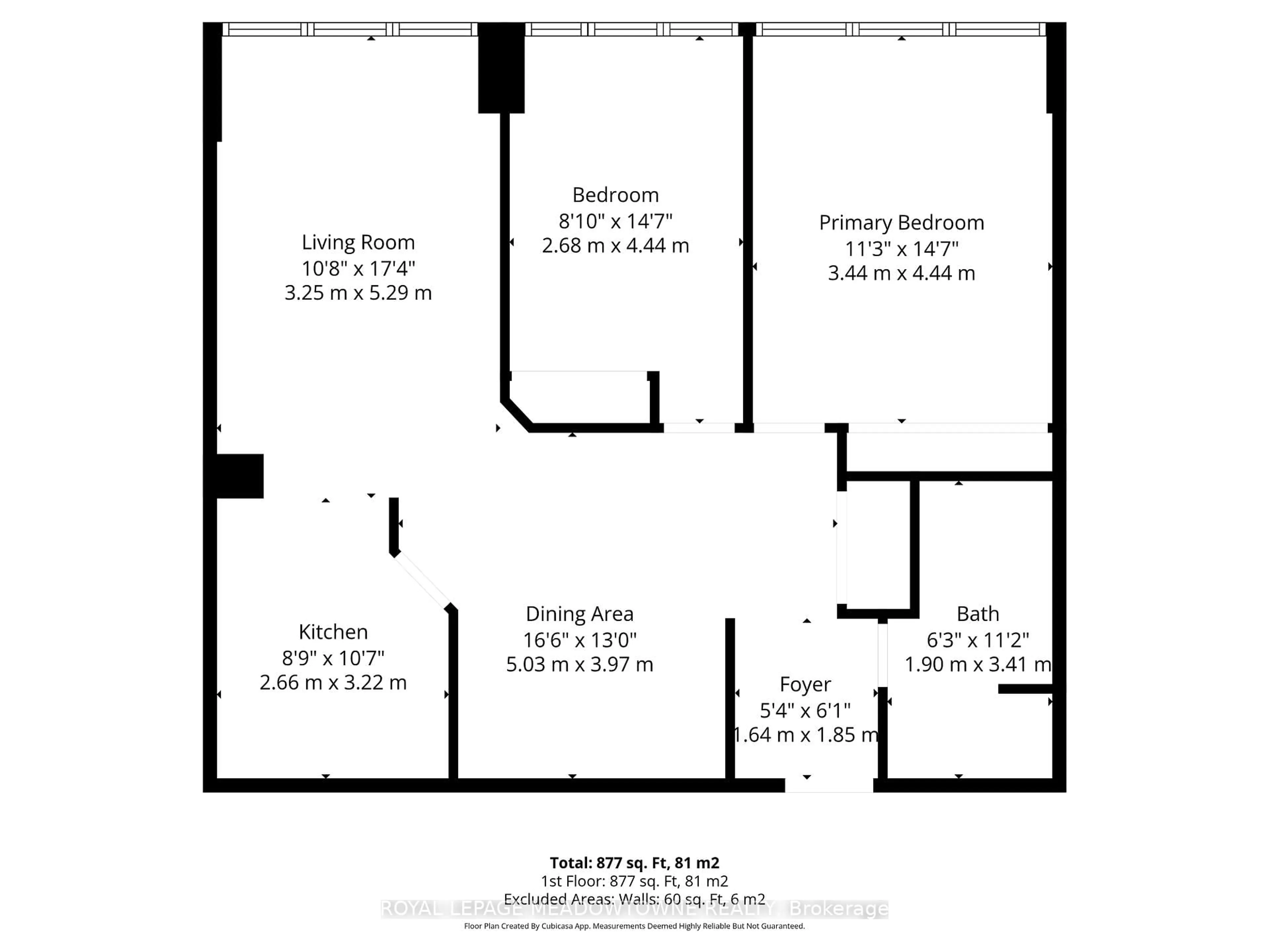 Floor plan for 10 Laurelcrest St #104, Brampton Ontario L6S 5Y3