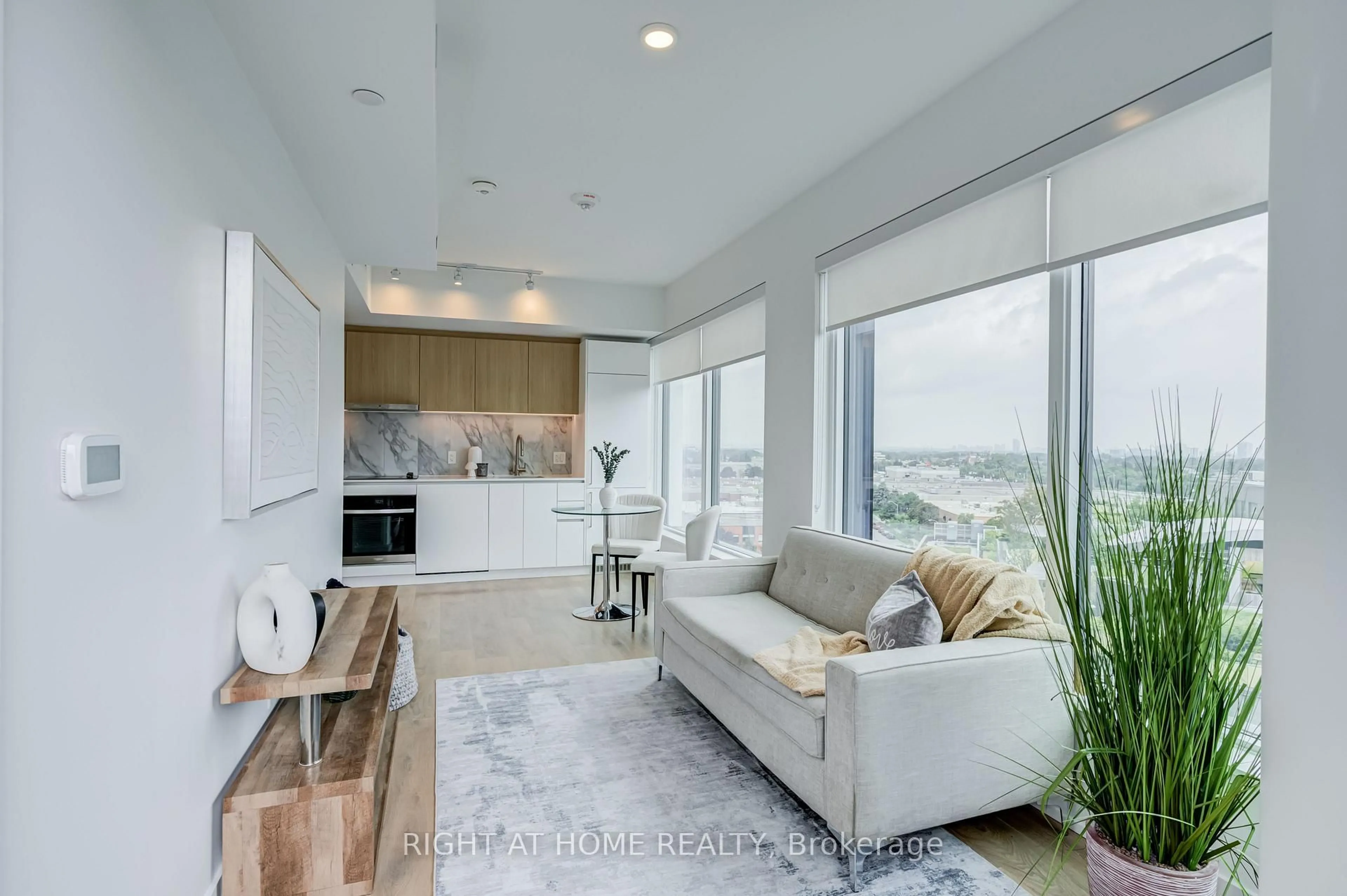 Living room with furniture, ceramic/tile floor for 1100 Sheppard Ave #908, Toronto Ontario M3J 0H1