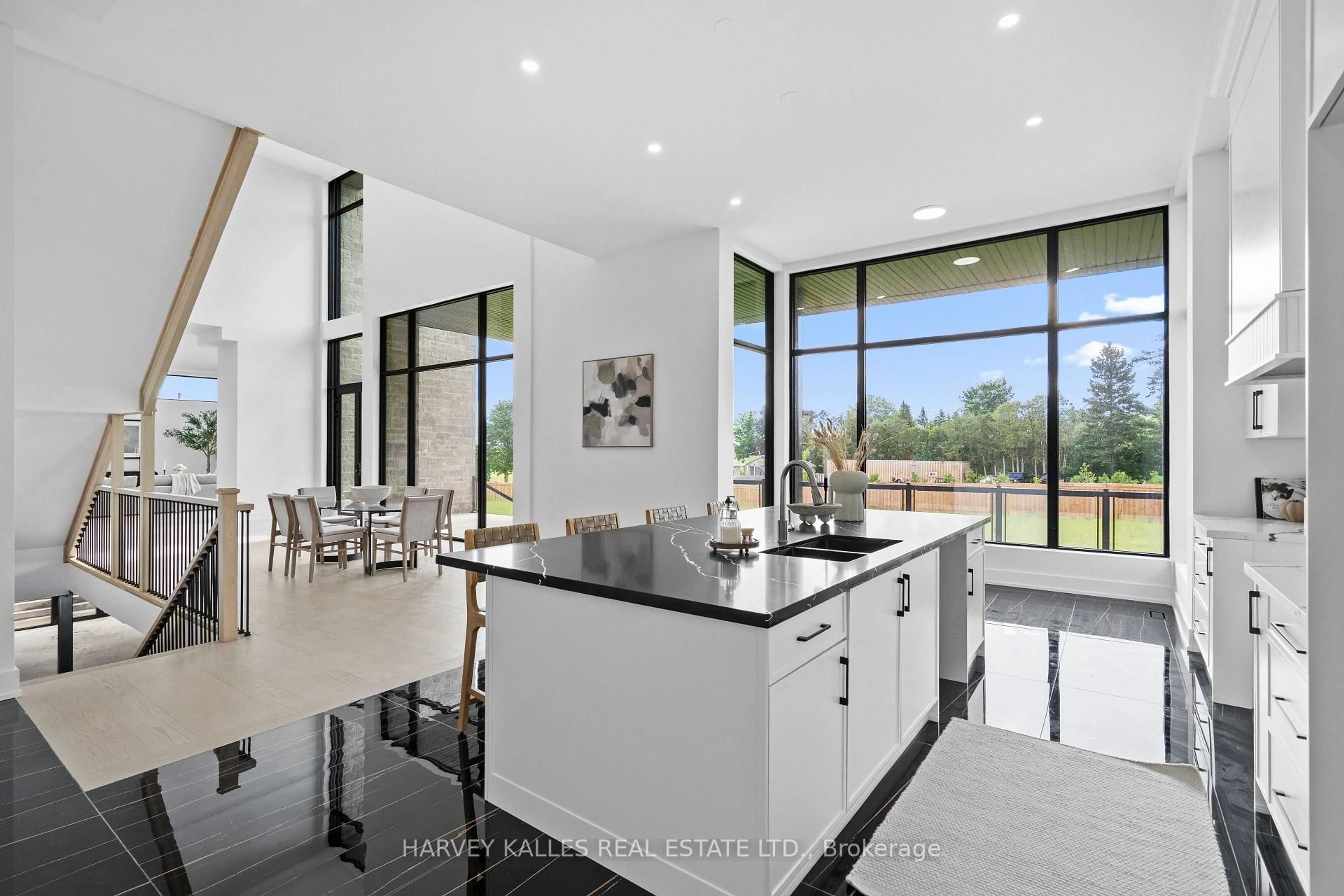 Contemporary kitchen, ceramic/tile floor for 2 Sugarbush Crt, Halton Hills Ontario L7G 4S7