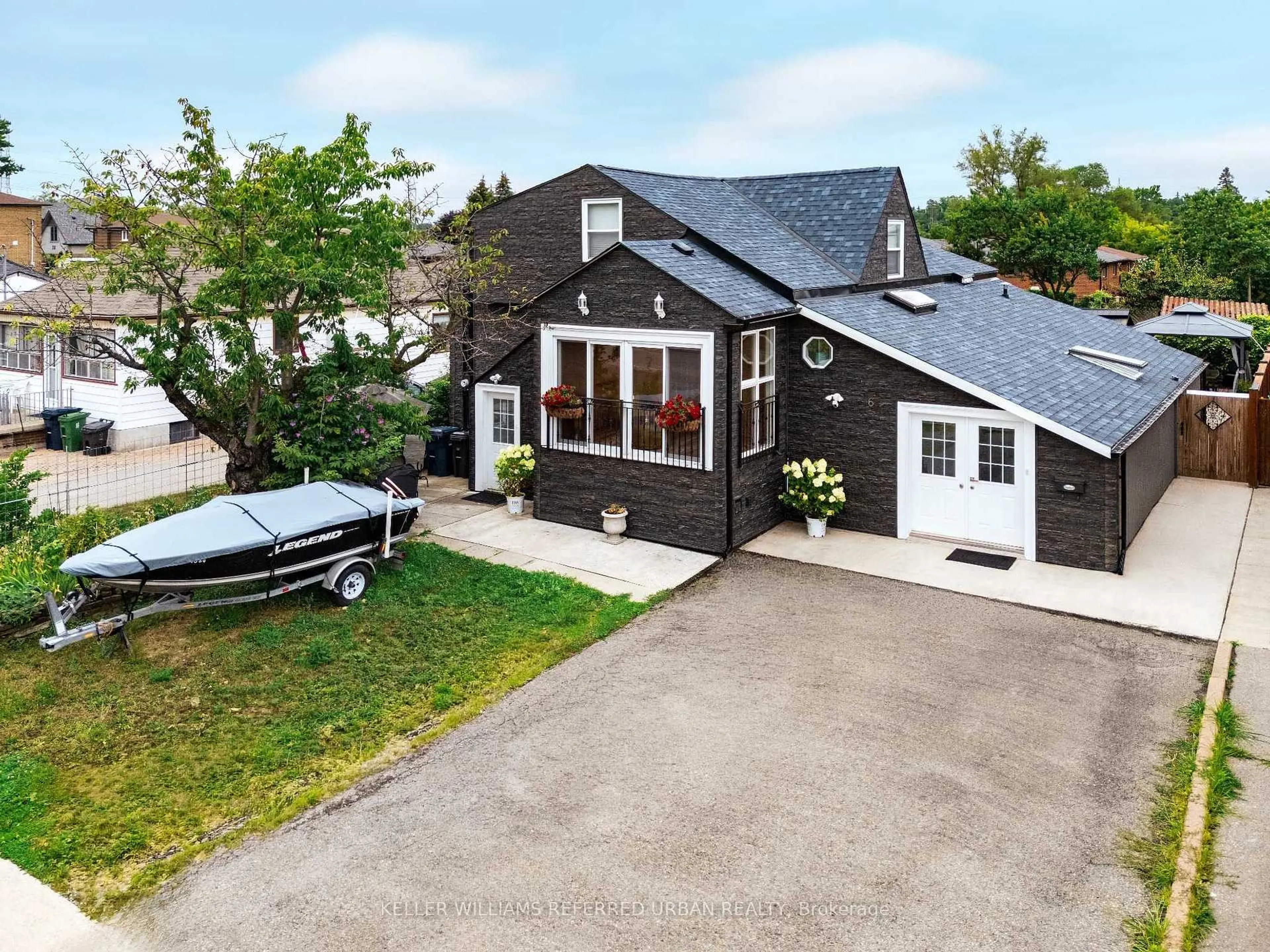 A pic from outside/outdoor area/front of a property/back of a property/a pic from drone, street for 6 Elmhurst Dr, Toronto Ontario M9W 2J3