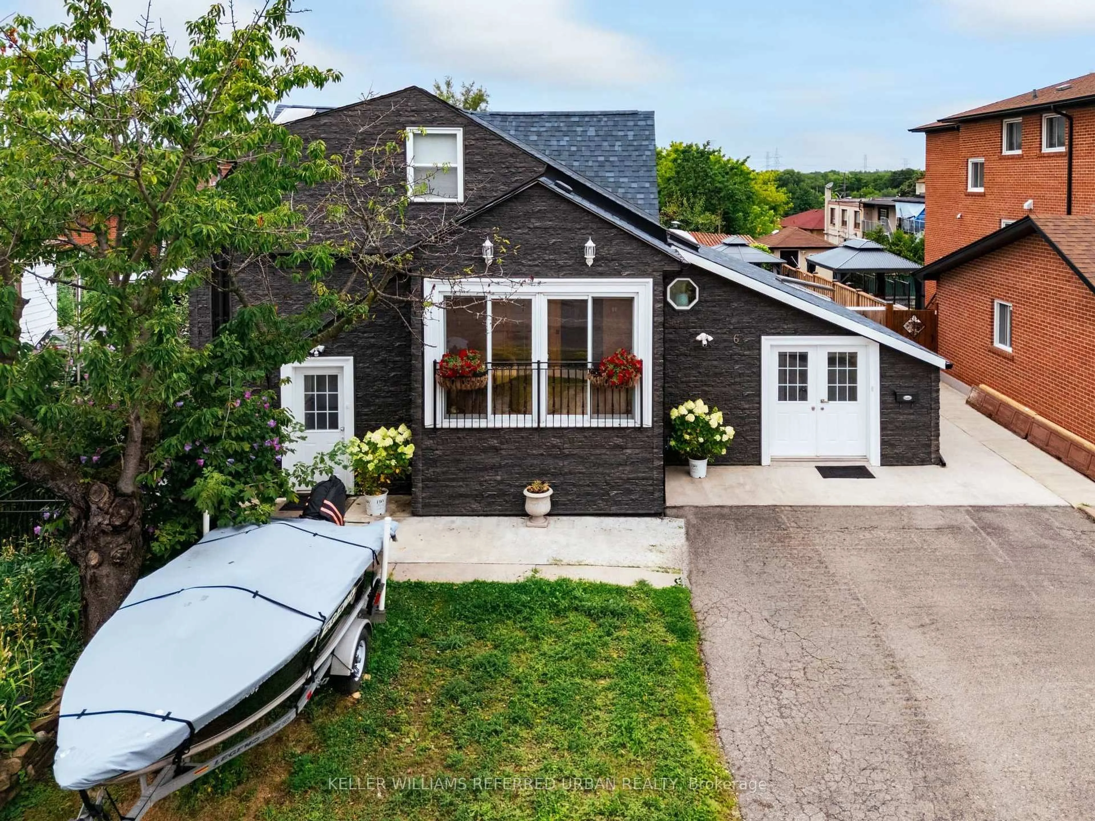 A pic from outside/outdoor area/front of a property/back of a property/a pic from drone, street for 6 Elmhurst Dr, Toronto Ontario M9W 2J3