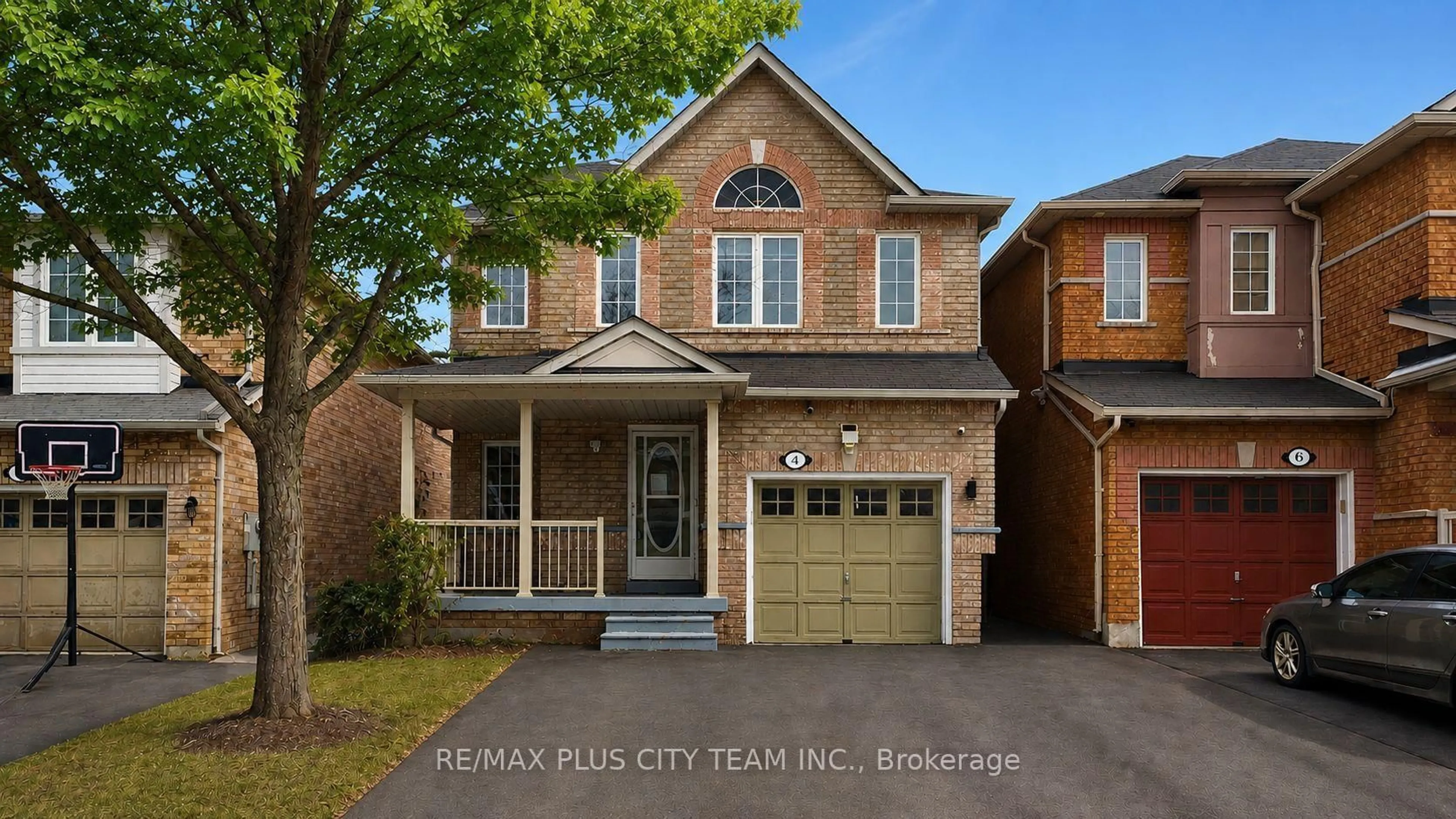 Home with brick exterior material, street for 4 Slessor Lane, Brampton Ontario L6P 1M3
