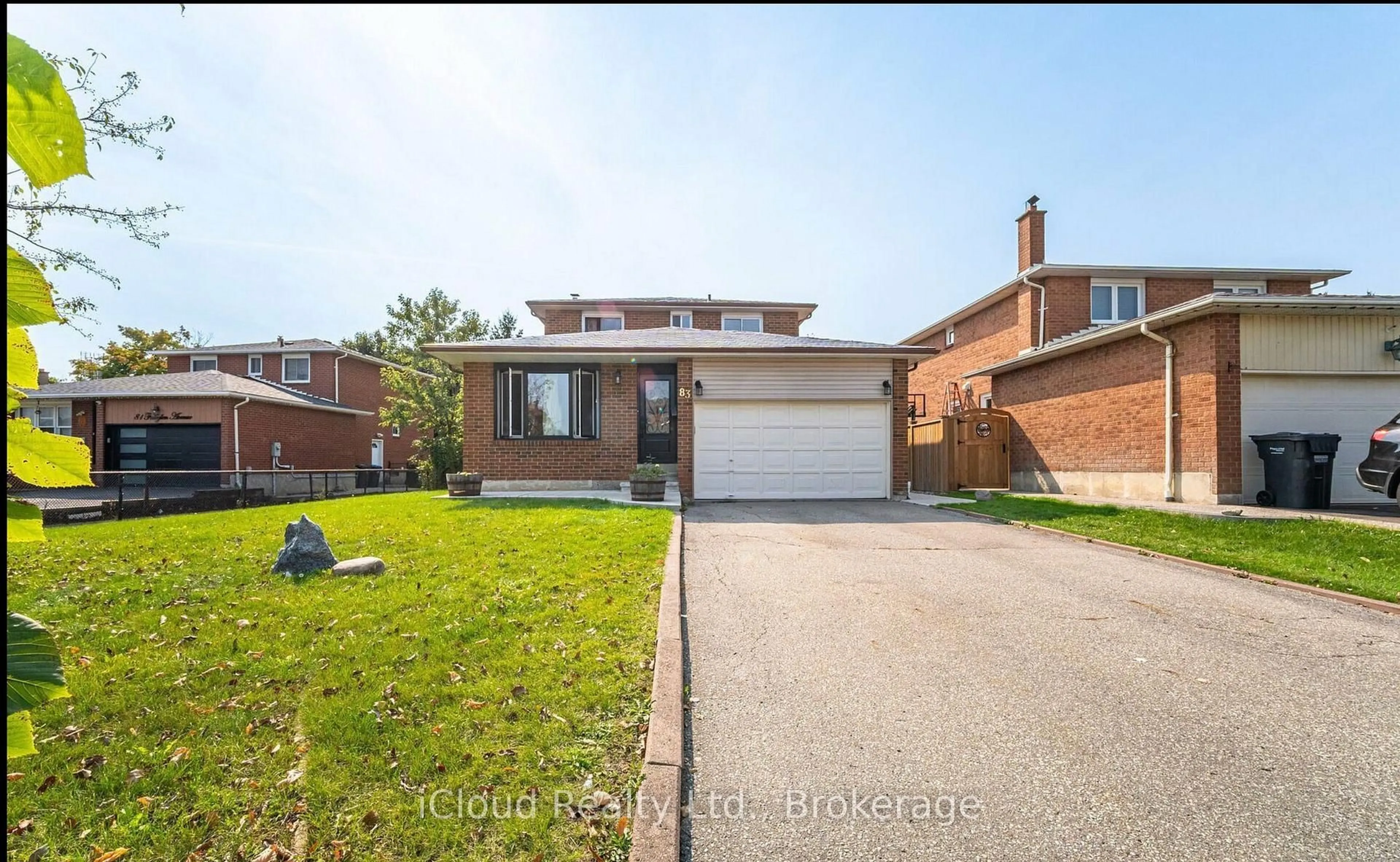 Home with brick exterior material, street for 83 Fairglen Ave, Brampton Ontario L6X 1K7