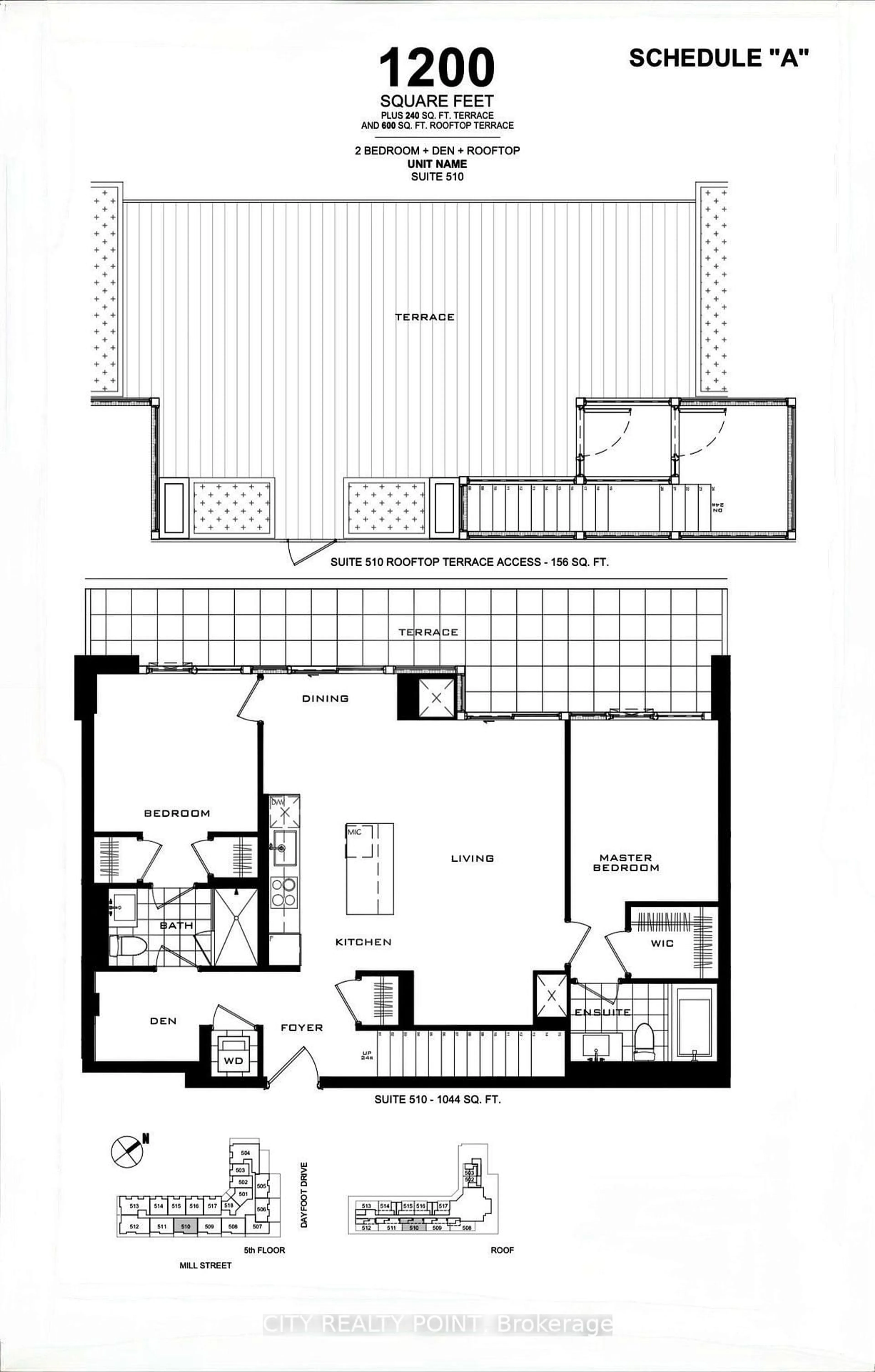 Floor plan for 26 Mill St #510, Halton Hills Ontario L7G 2H7