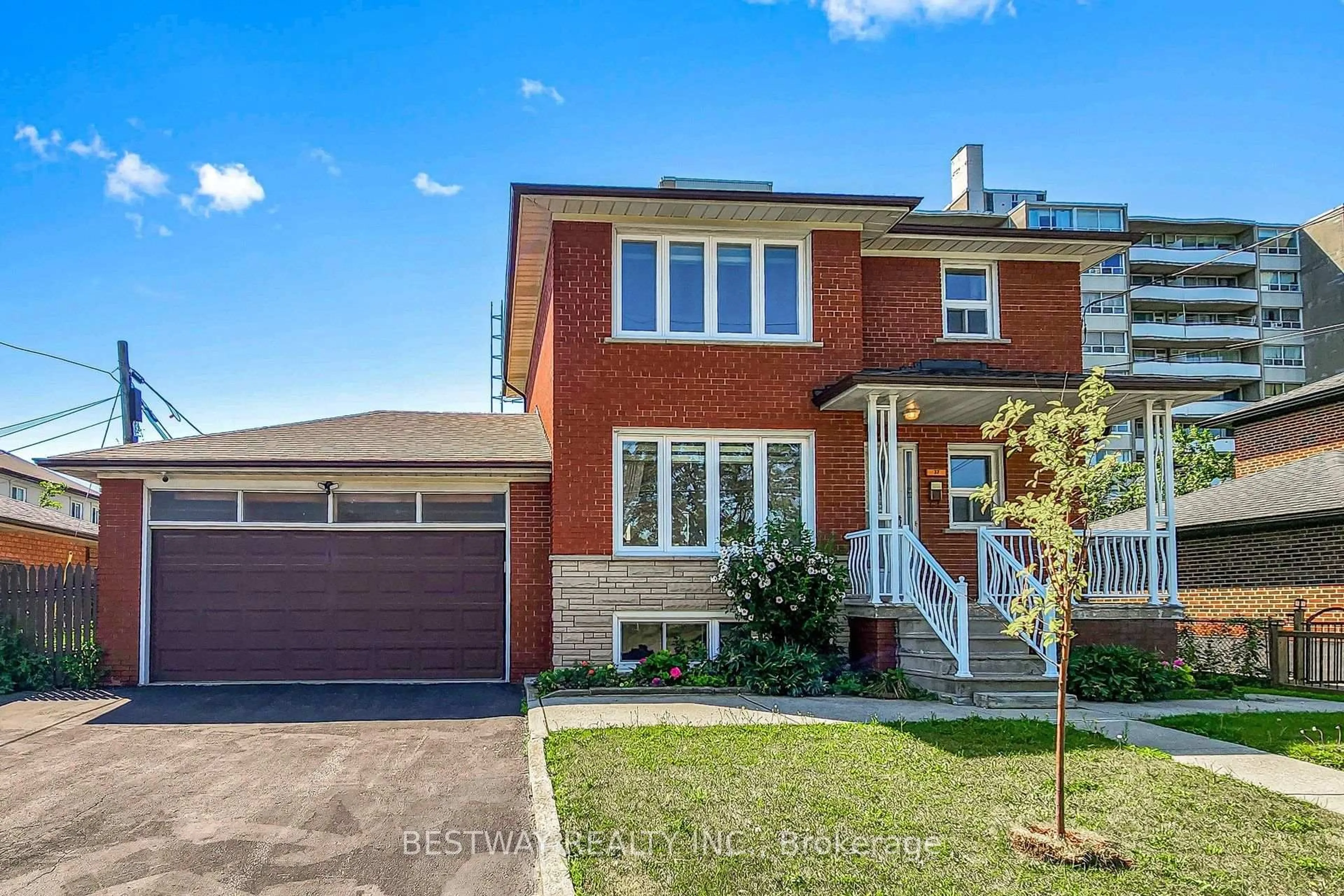 Home with brick exterior material, street for 37 Victory Dr, Toronto Ontario M3M 2J5