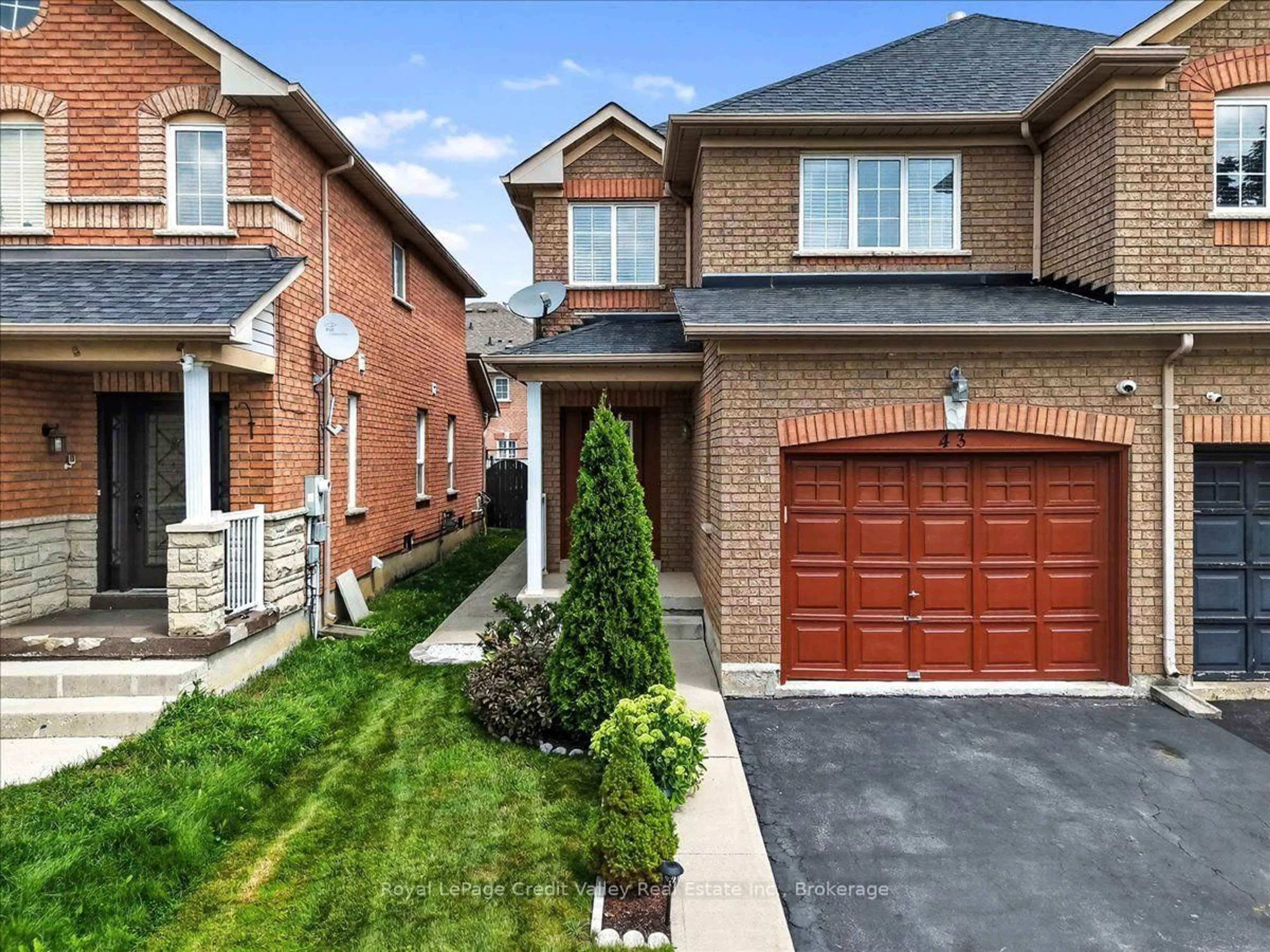 Home with brick exterior material, street for 43 Coppermill Dr, Brampton Ontario L7A 1N1