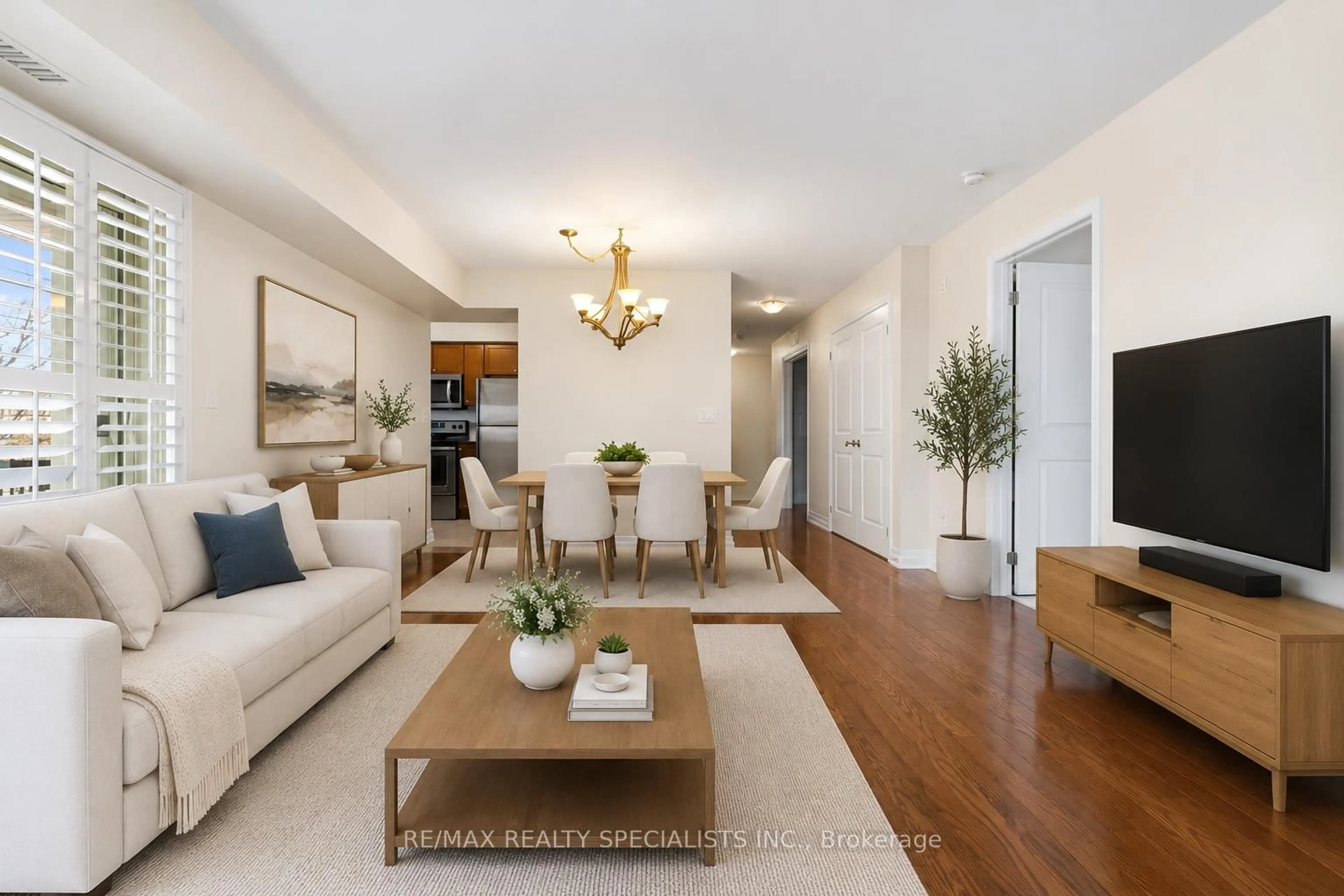 Living room with furniture, unknown for 1045 Nadalin Hts #209, Milton Ontario L9T 8R5