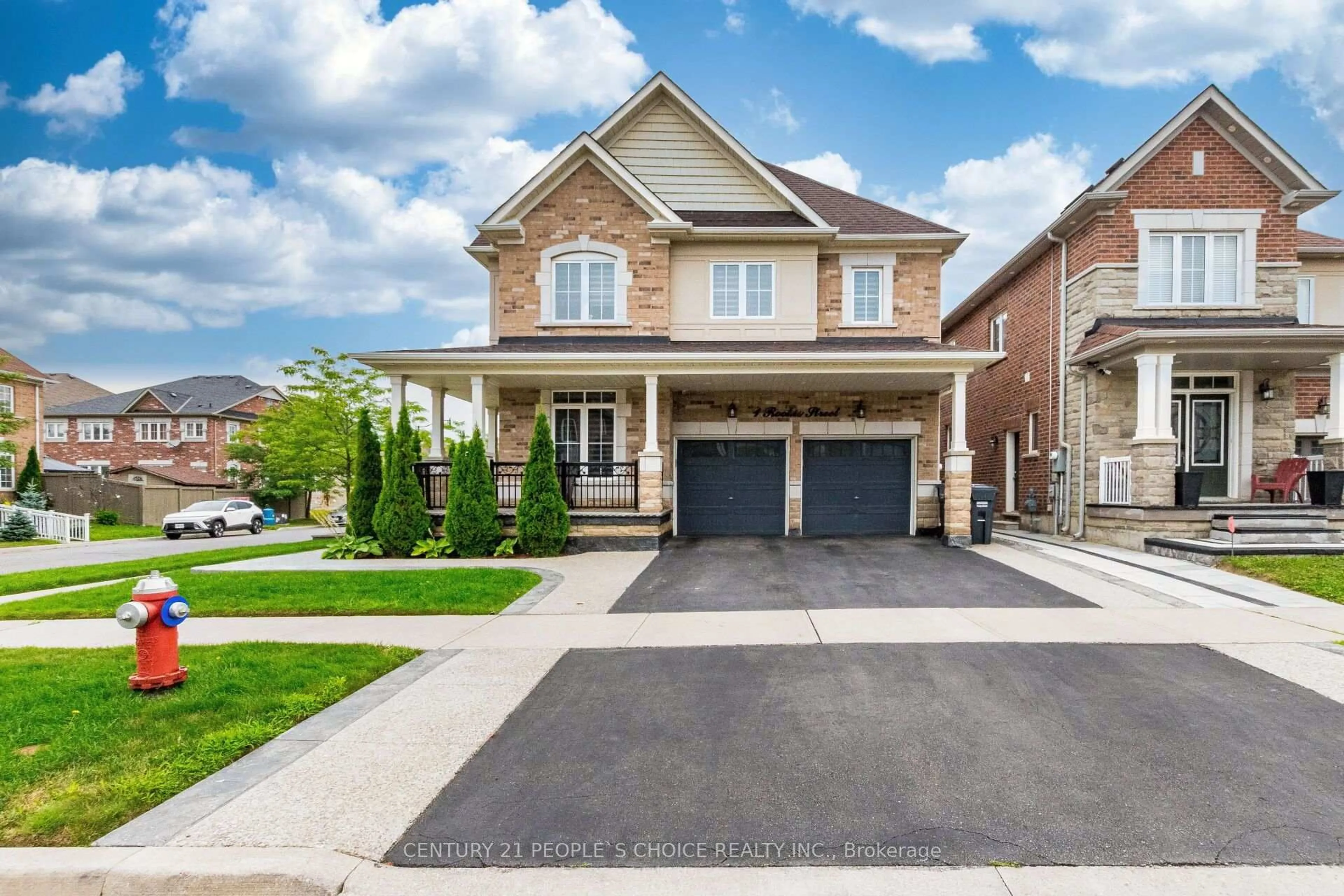 Home with brick exterior material, street for 1 Rookie St, Brampton Ontario L7A 4K5