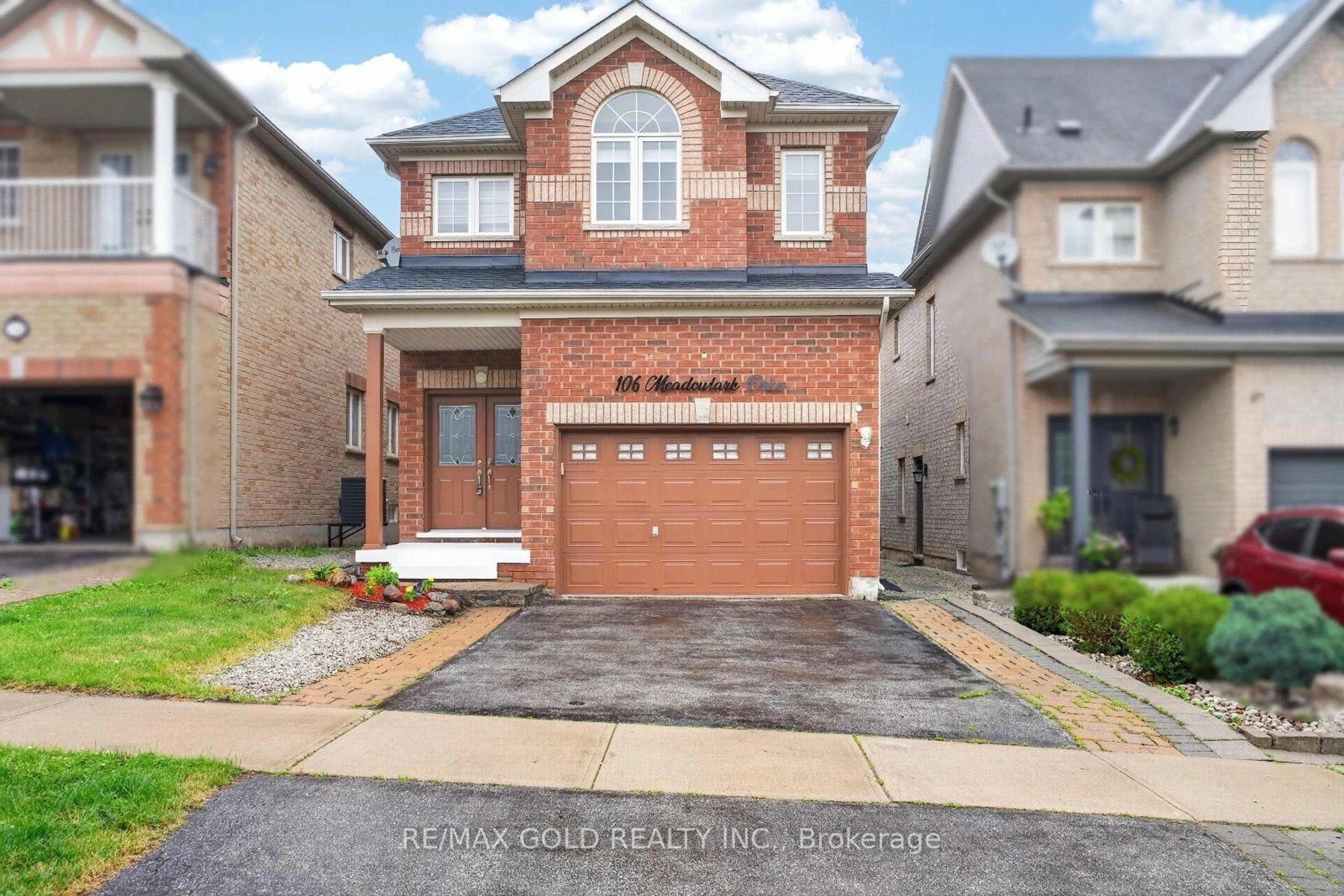 Home with brick exterior material, street for 106 Meadowlark Dr, Halton Hills Ontario L7G 6N6