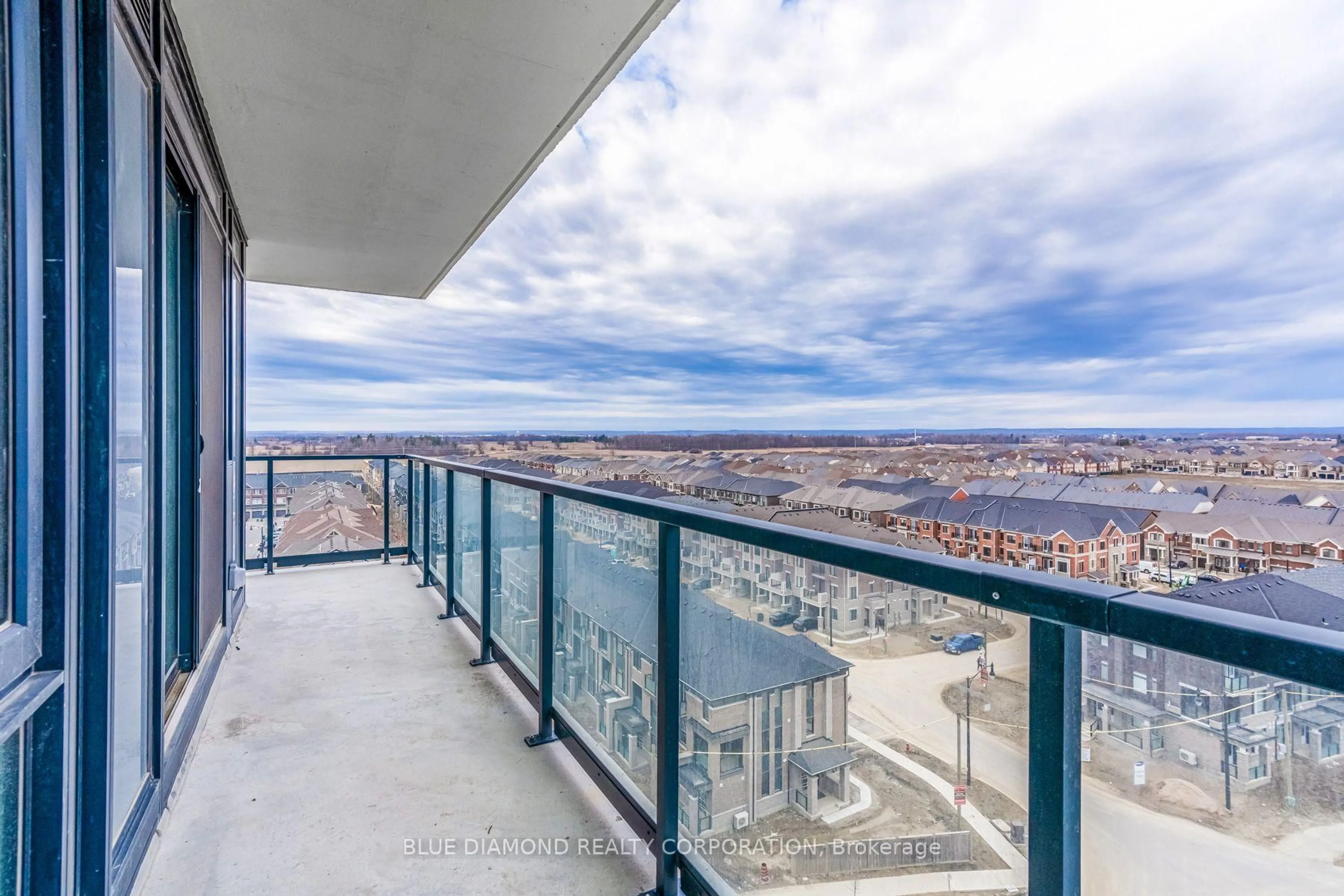 Balcony in the apartment, city buildings view from balcony for 225 VETERANS Dr #908, Brampton Ontario L7A 5L7