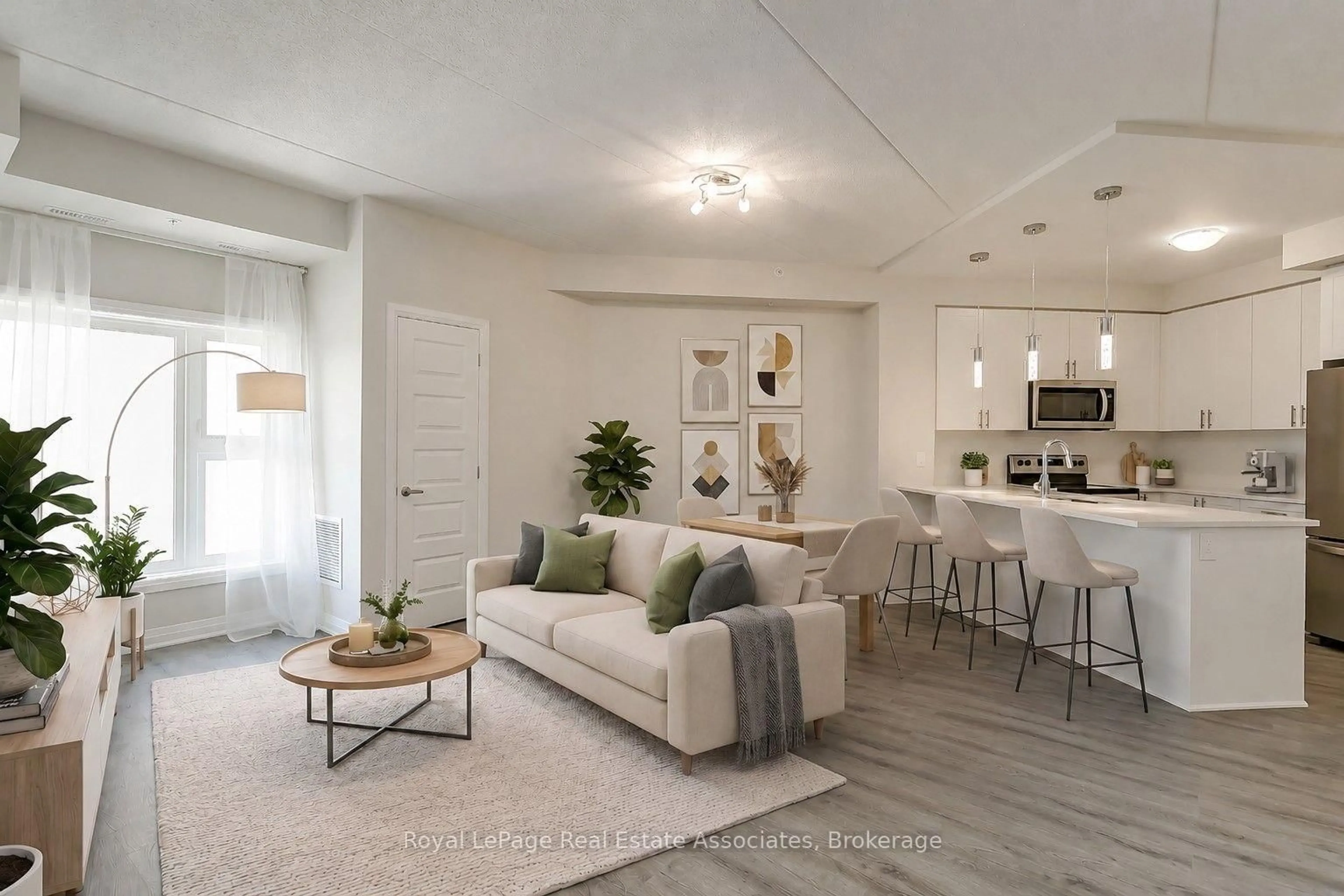 Living room with furniture, unknown for 610 Farmstead Dr #524, Milton Ontario L9T 8X5