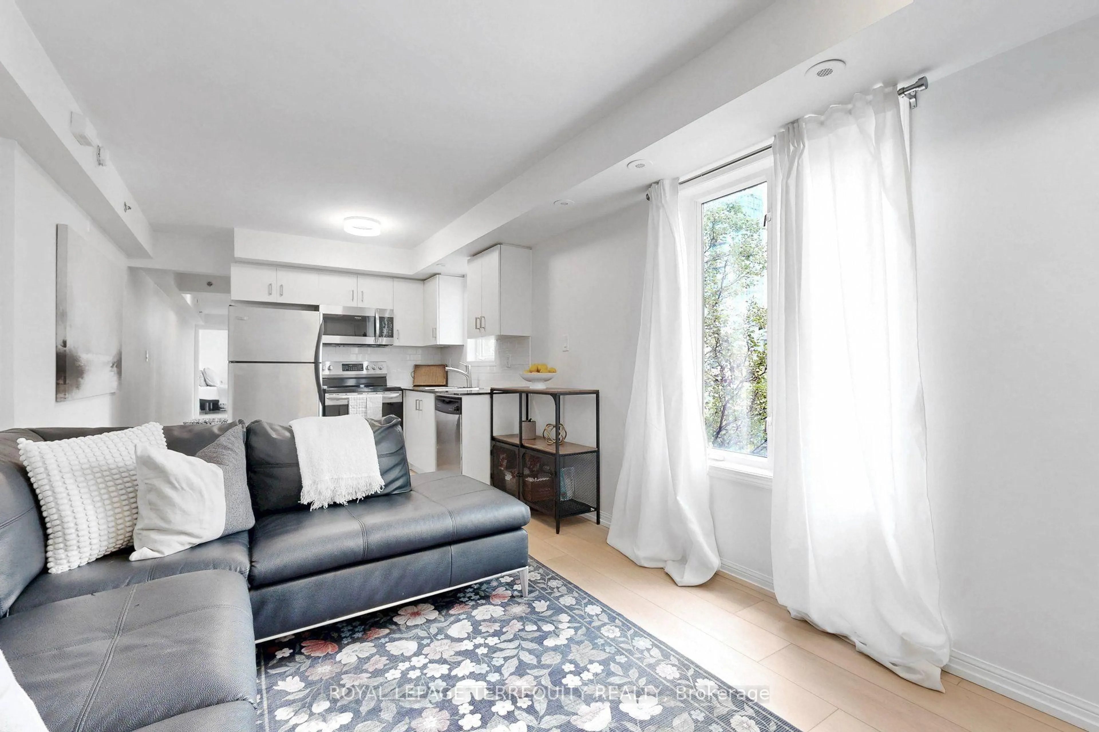 Living room with furniture, unknown for 26 Laidlaw St #1501C, Toronto Ontario M6K 1X2