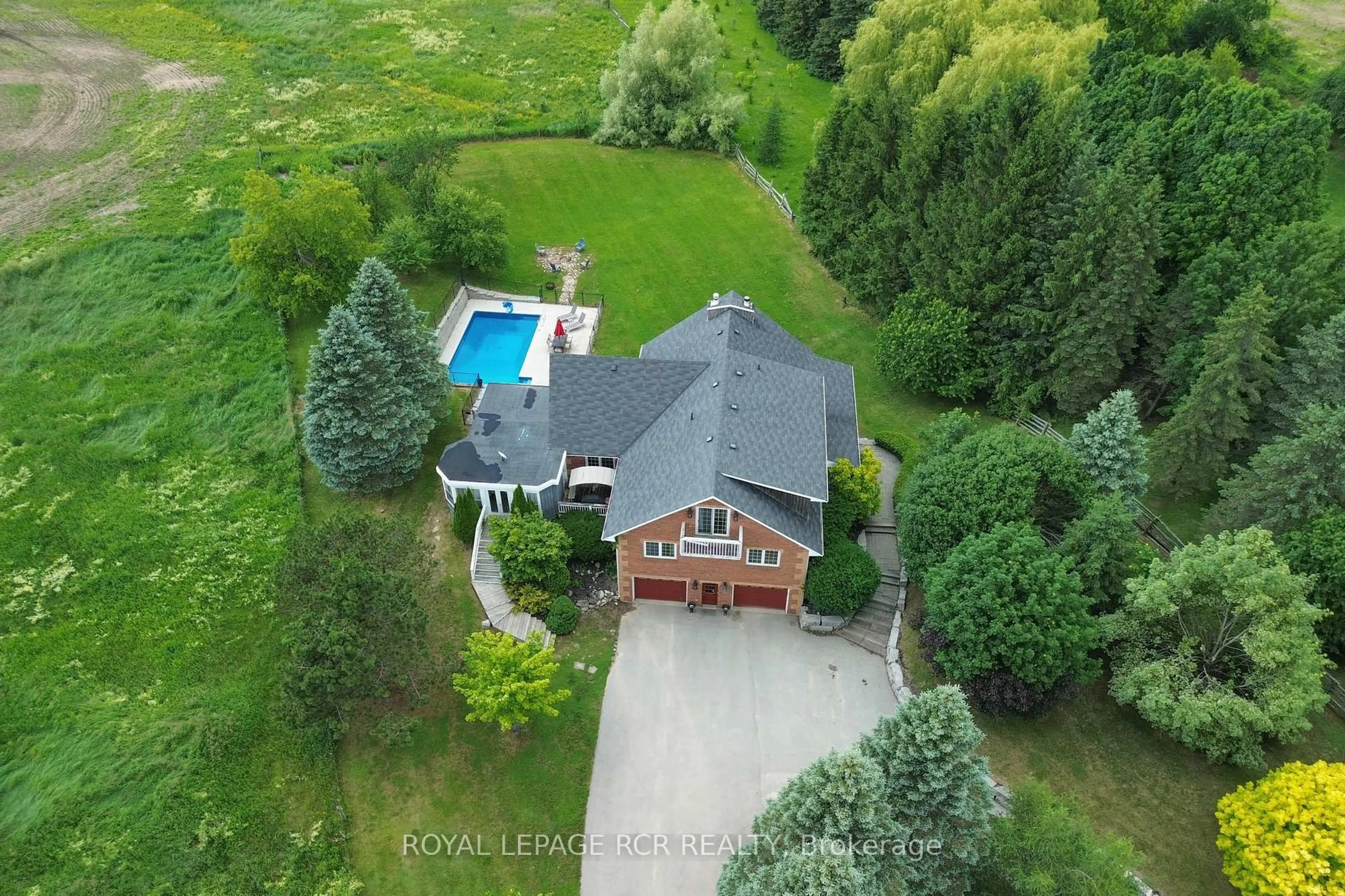 A pic from outside/outdoor area/front of a property/back of a property/a pic from drone, unknown for 4314 Beech Grove Sdrd, Caledon Ontario L7K 0M4