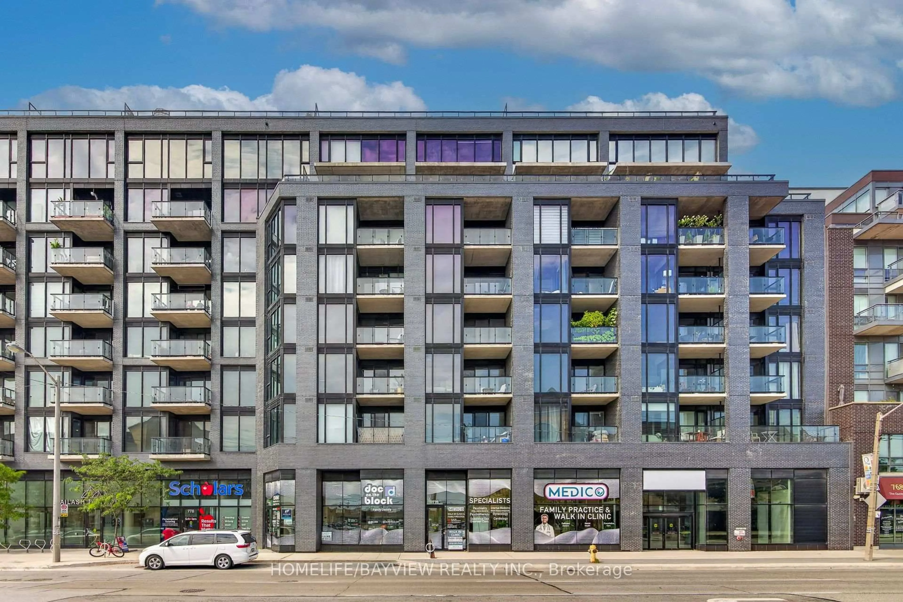 Balcony in the apartment, building for 7 Smith Cres #609, Toronto Ontario M8Z 0G3