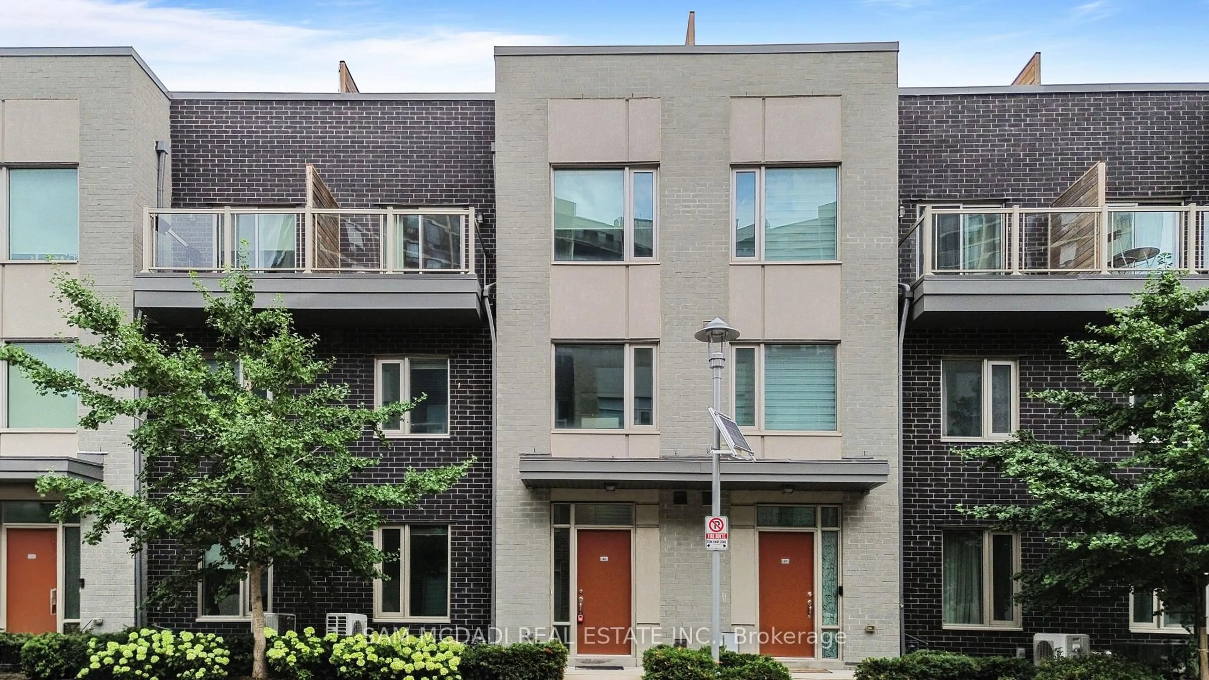 Home with brick exterior material, street for 26 Applewood Lane #46, Toronto Ontario M9C 0C1