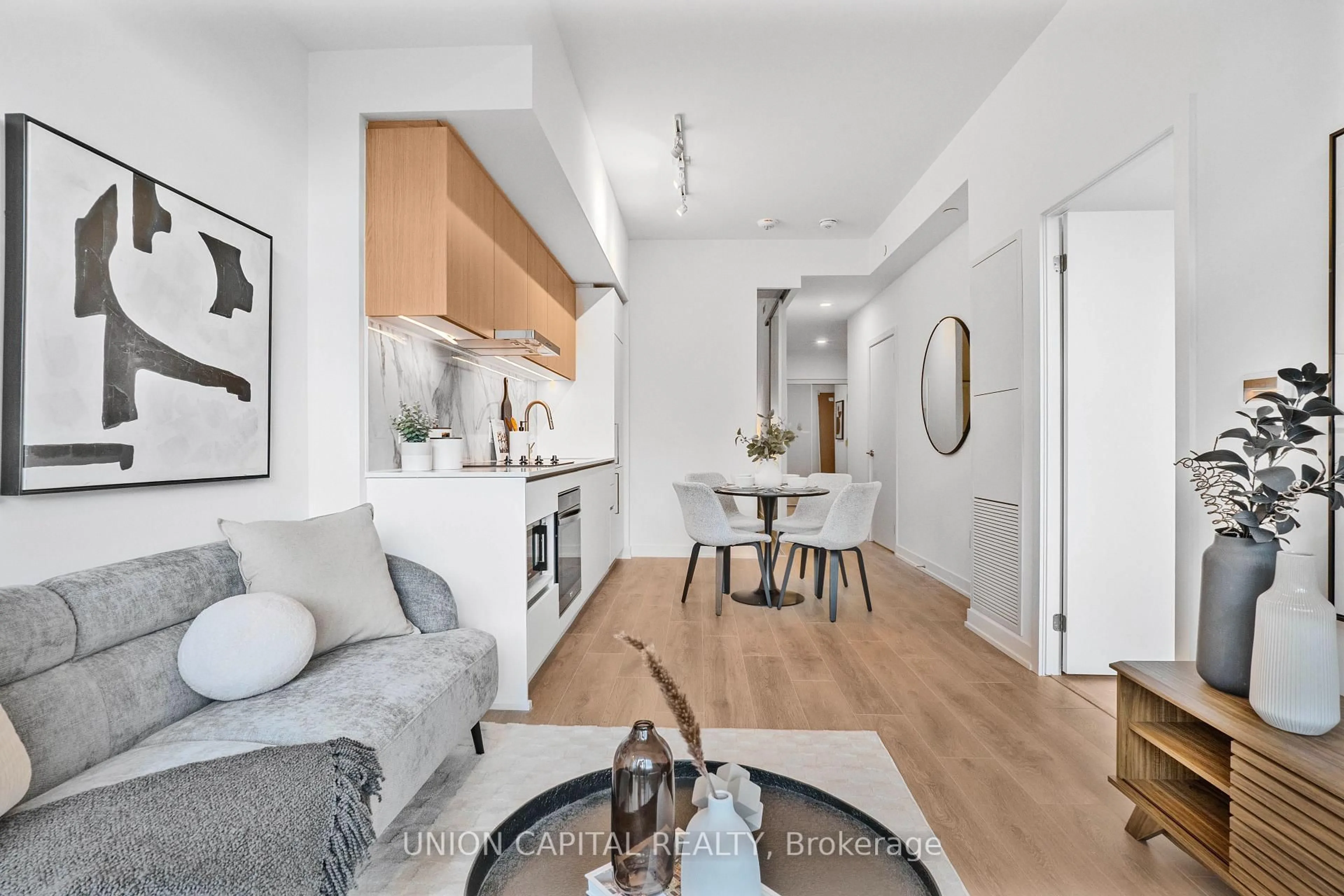 Living room with furniture, unknown for 1100 Sheppard Ave #302, Toronto Ontario M3K 0E4