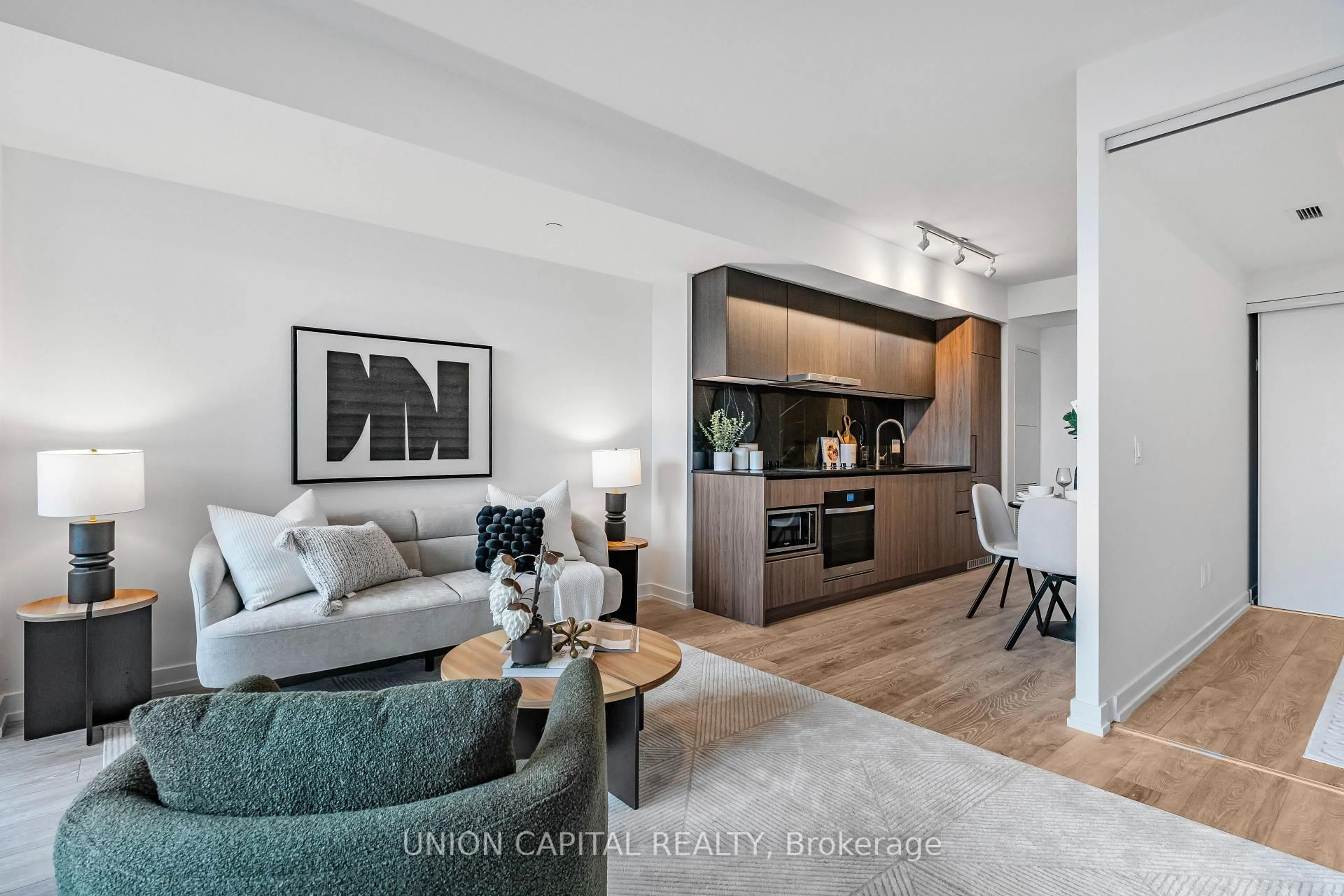 Living room with furniture, unknown for 1100 Sheppard Ave #635, Toronto Ontario M3K 0E4