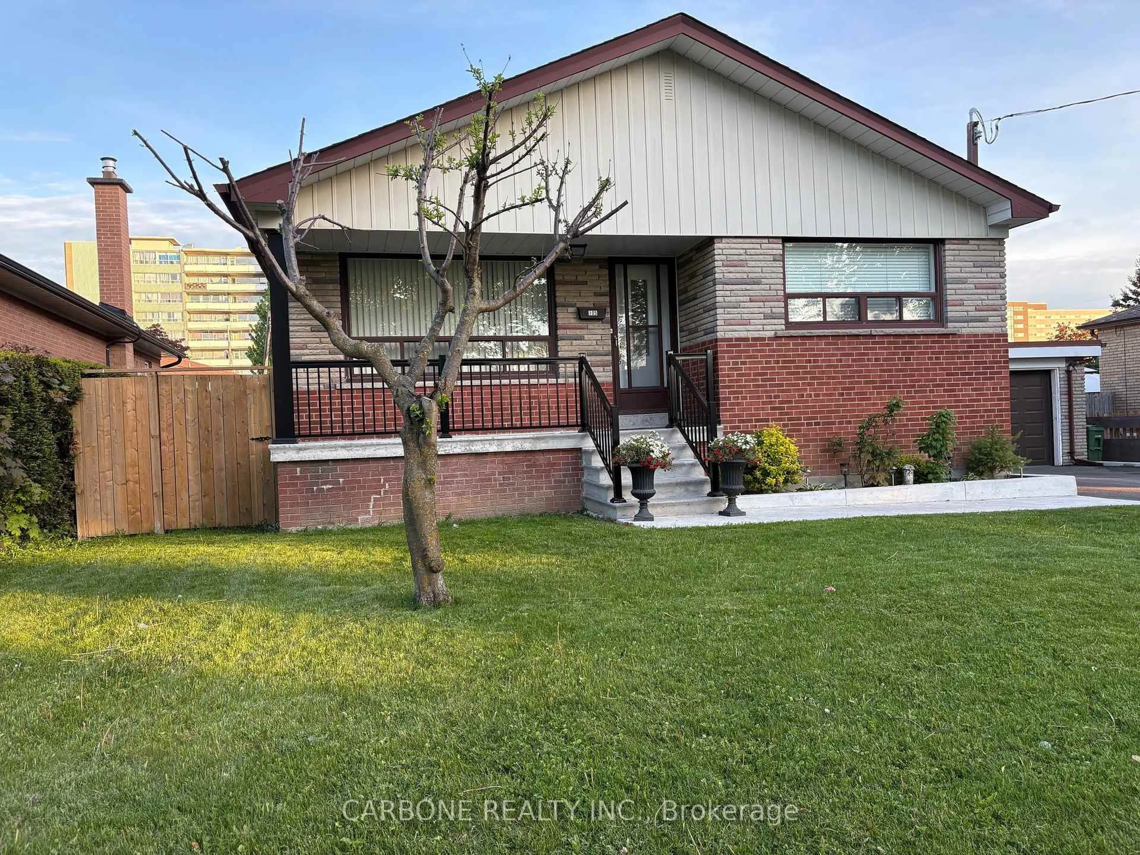 Home with brick exterior material, street for 105 Hallsport Cres, Toronto Ontario M3M 2K5