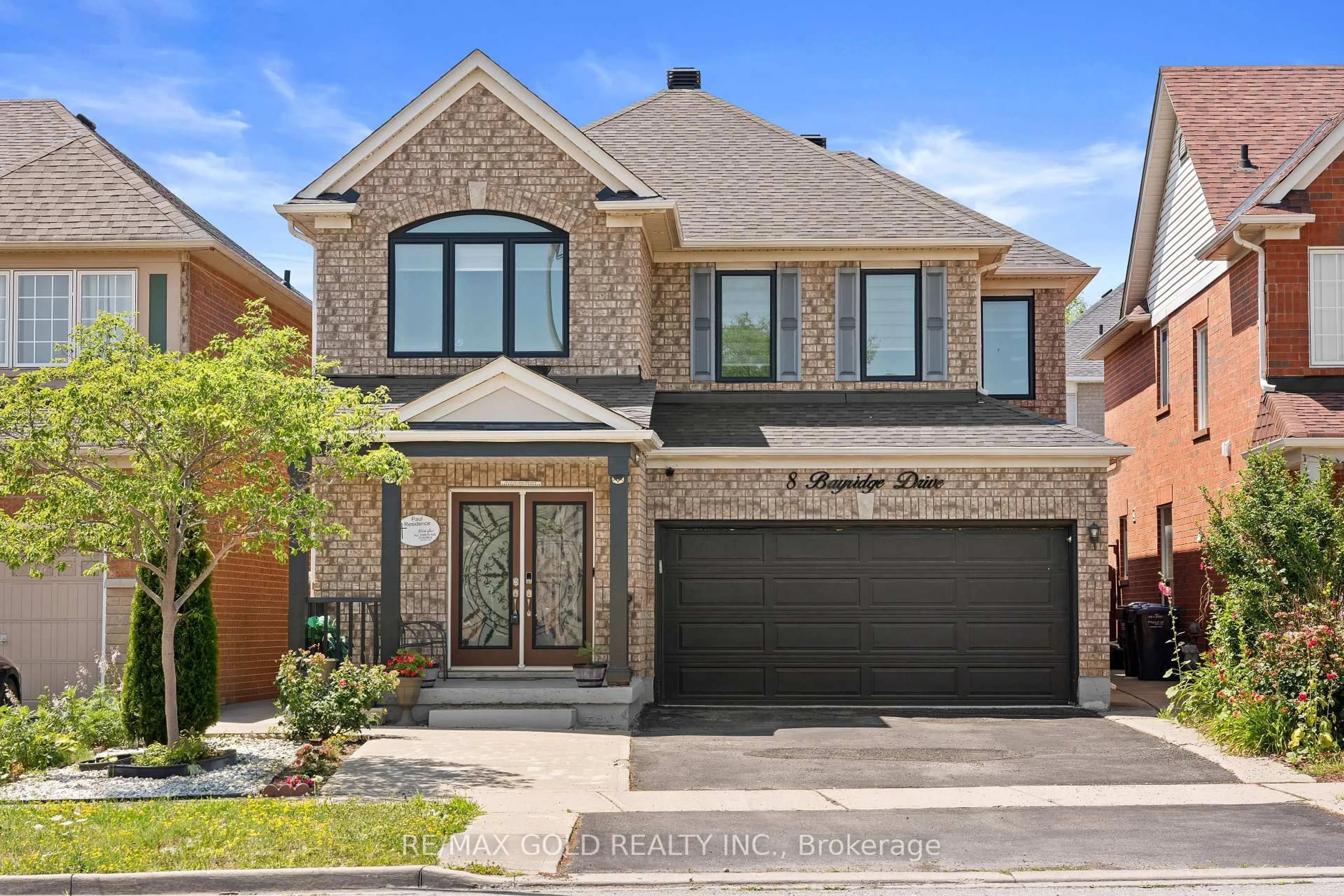 Home with brick exterior material, street for 8 Bayridge Dr, Brampton Ontario L6P 2H8