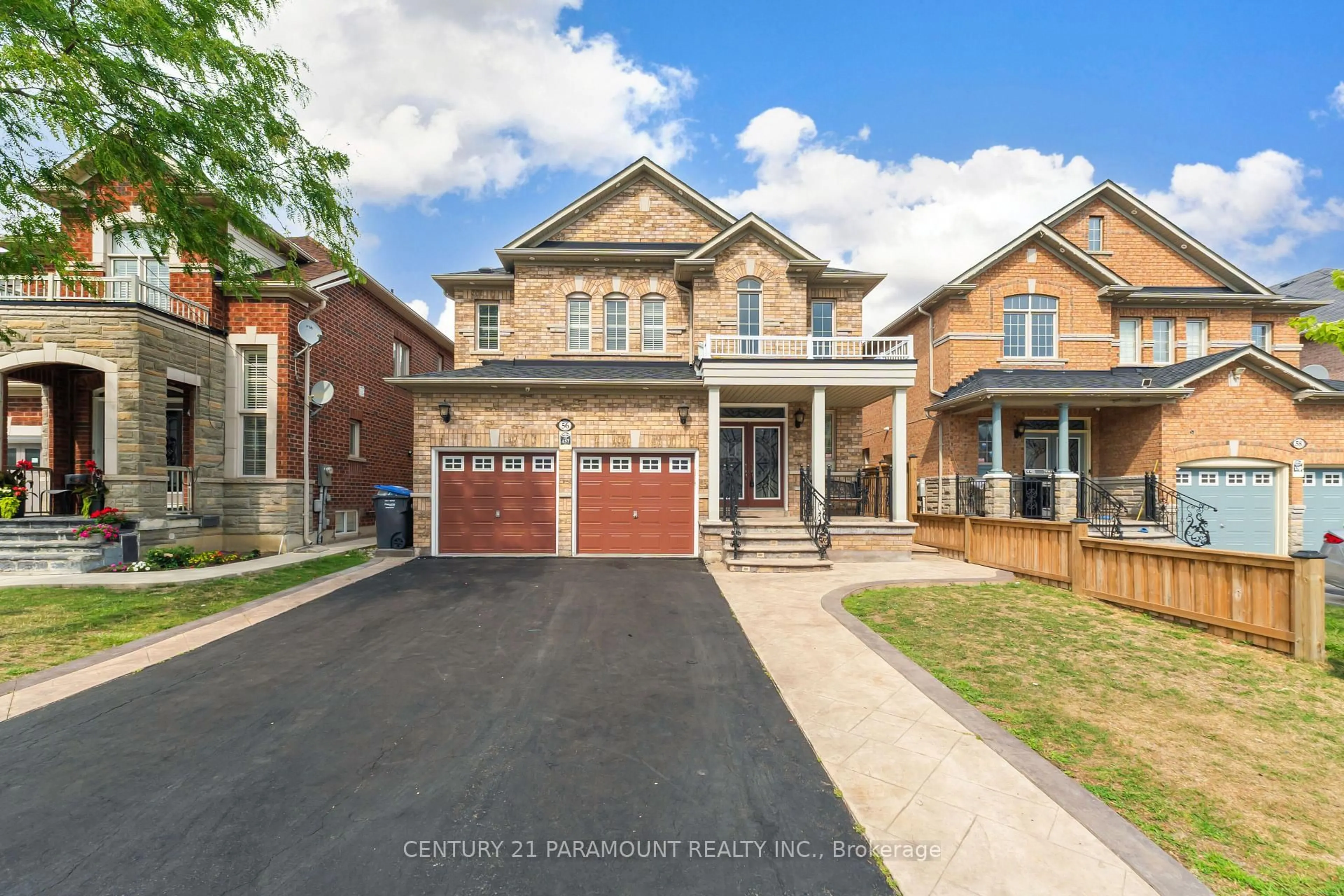 Home with brick exterior material, street for 56 Dovehaven Cres, Brampton Ontario L6P 2N8