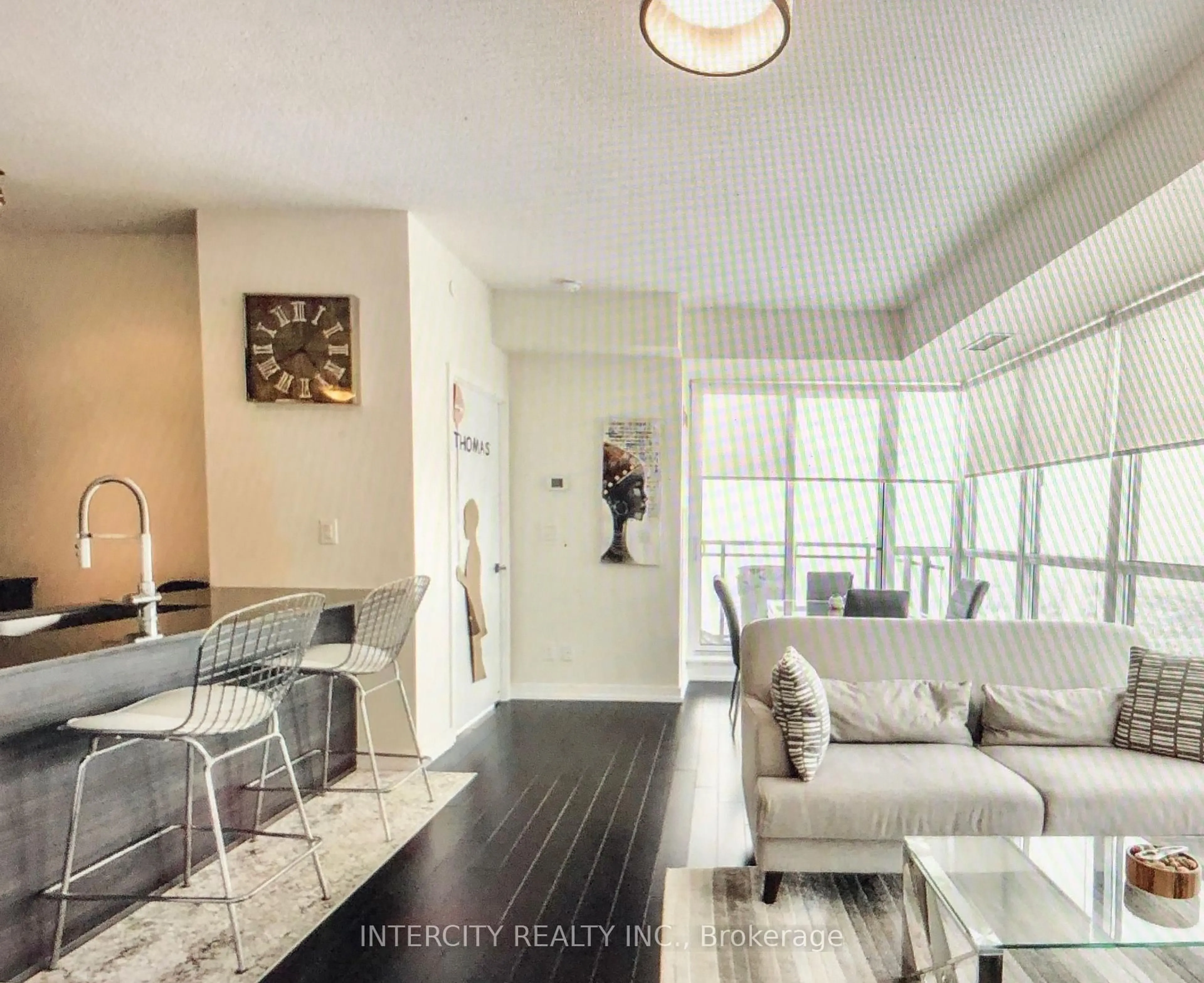 Living room with furniture, unknown for 4011 Brickstone Mews #4202, Mississauga Ontario L5B 0G3