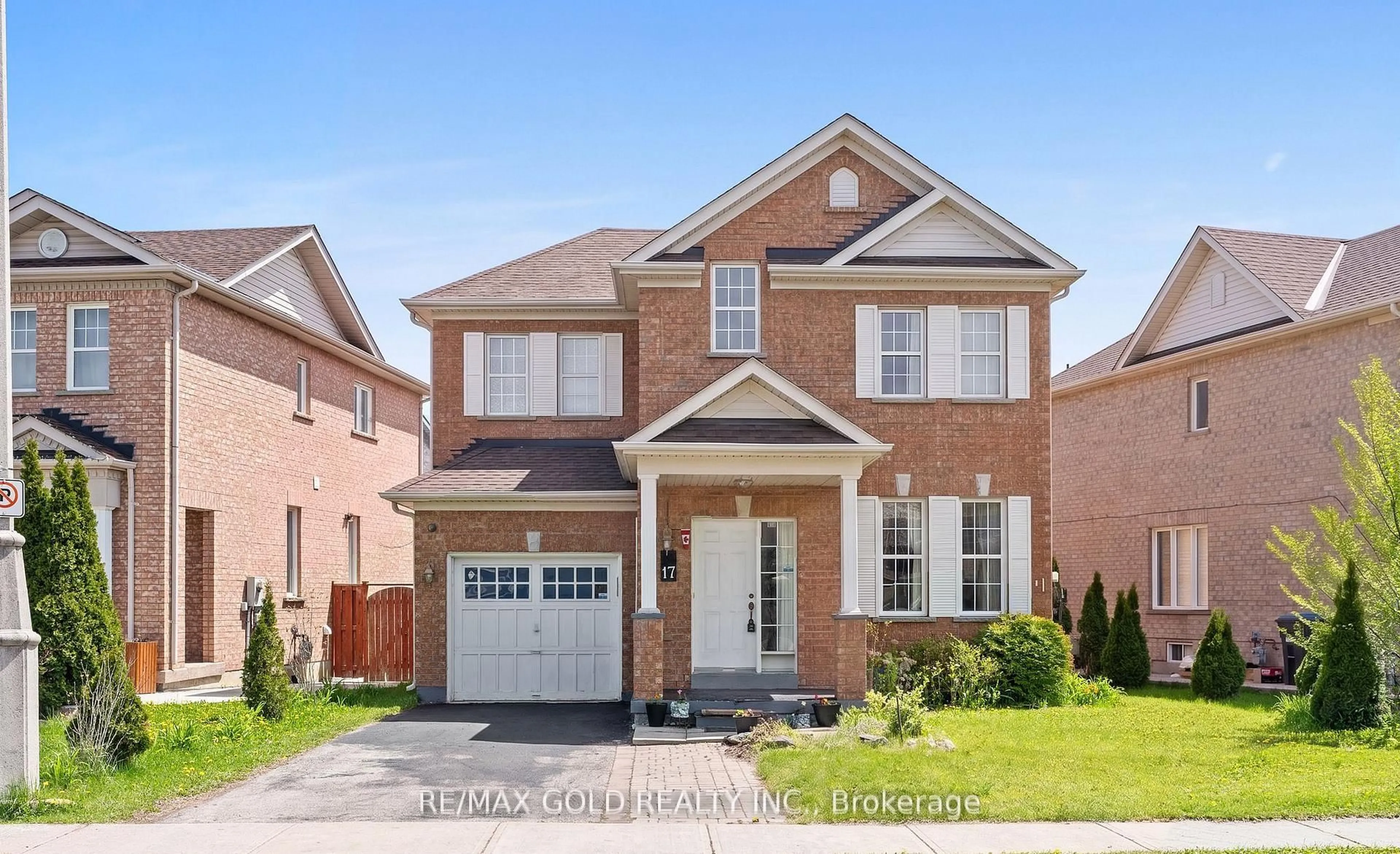 Home with brick exterior material, street for 17 Calderstone Rd, Brampton Ontario L6P 2A4