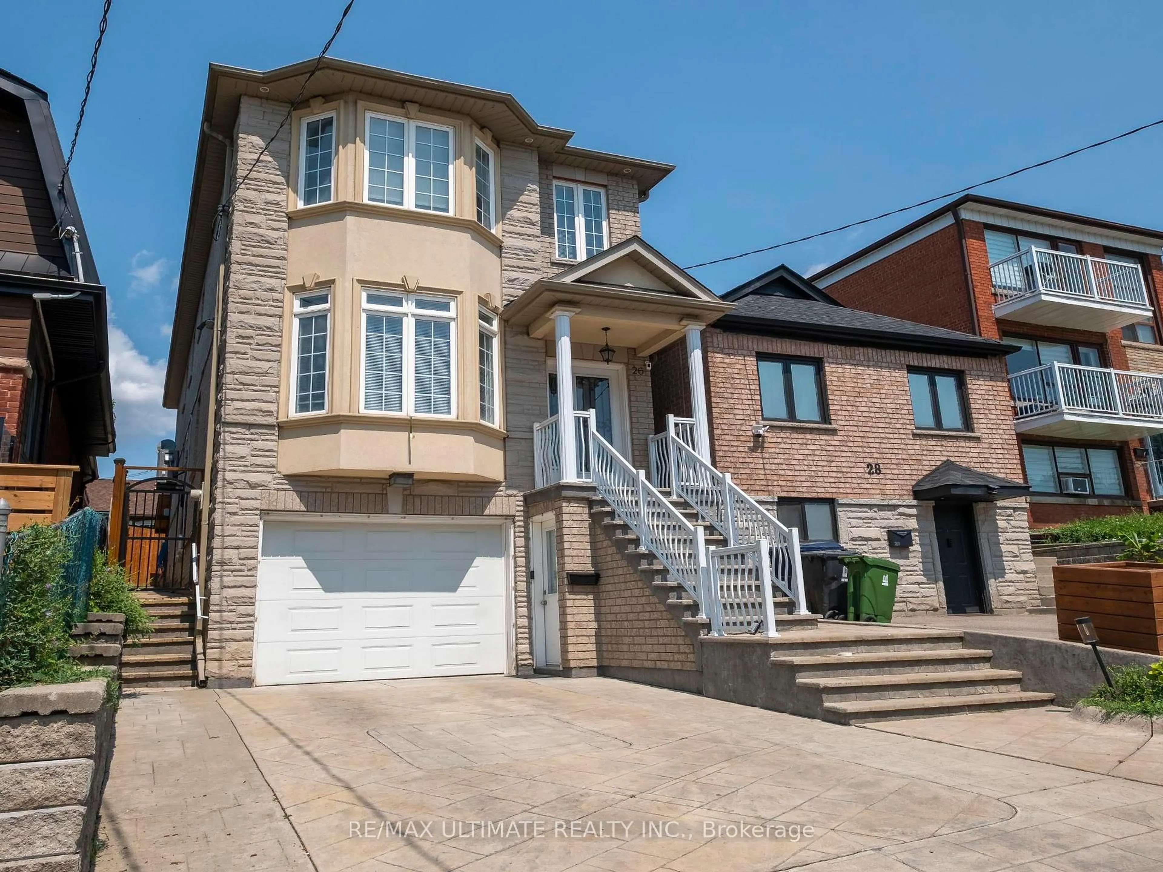 Home with brick exterior material, street for 26 Dynevor Rd, Toronto Ontario M6E 3X1