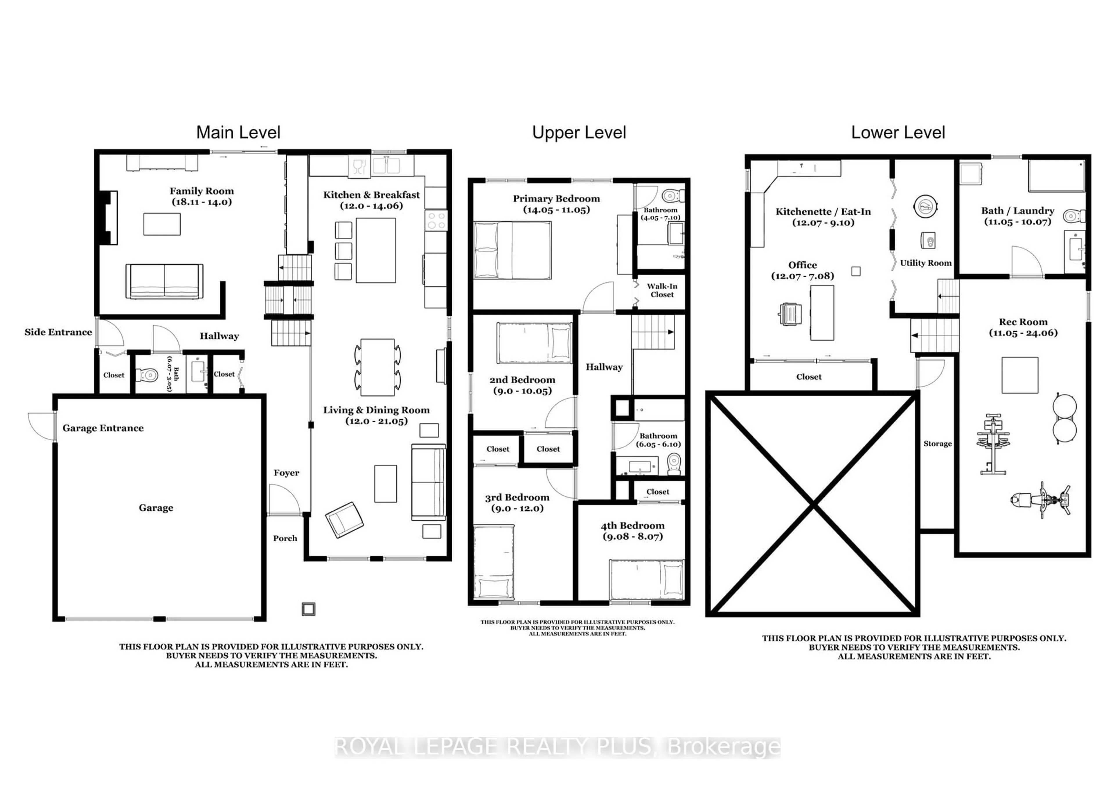 Floor plan for 2985 Dancer Crt, Mississauga Ontario L5L 1Y5