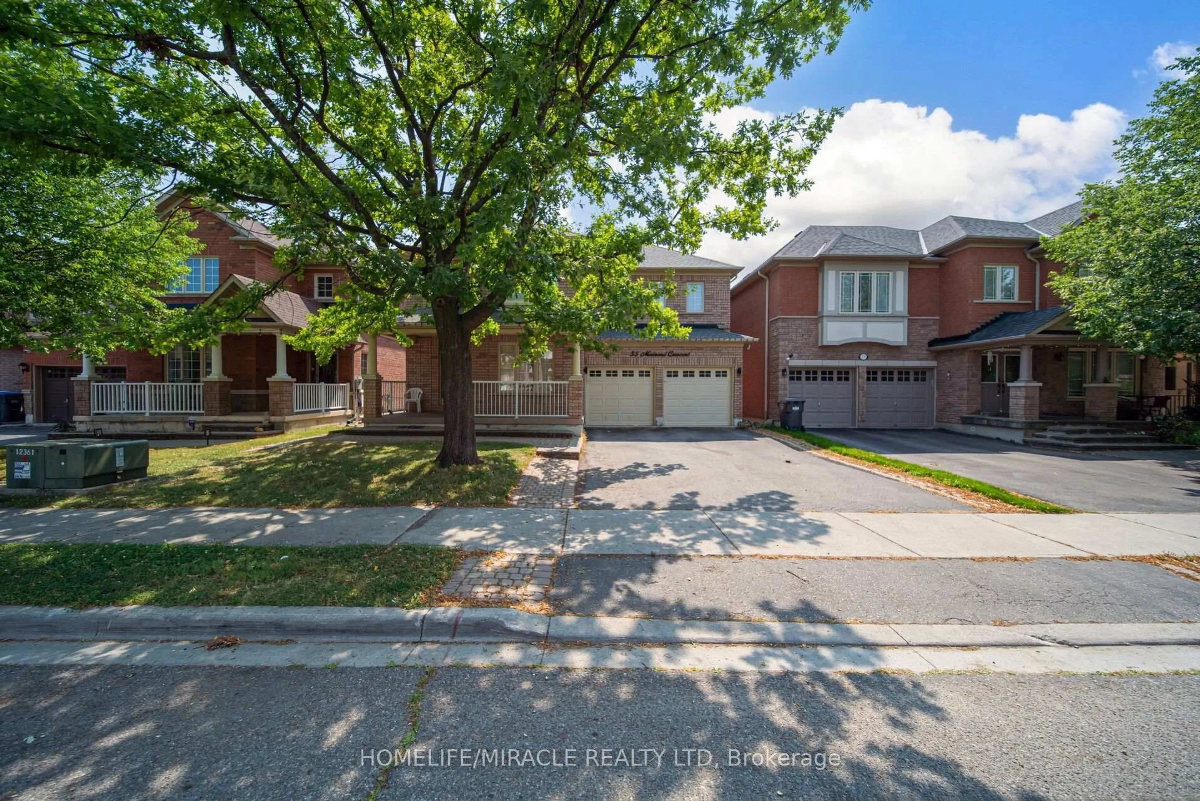Home with brick exterior material, street for 55 Mainard Cres, Brampton Ontario L6R 2T8