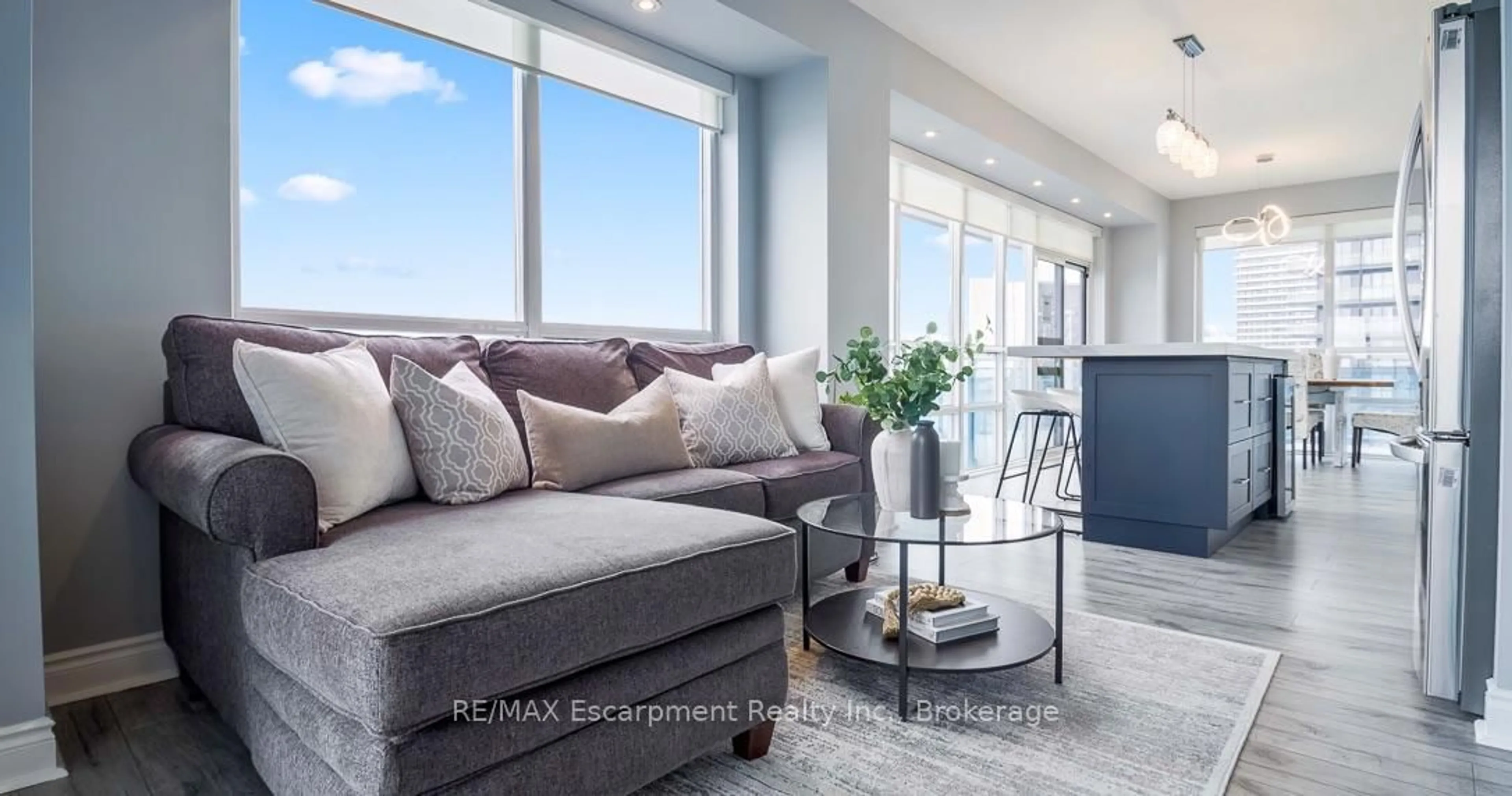 Living room with furniture, unknown for 16 Brookers Lane #3506, Toronto Ontario M8V 0A5