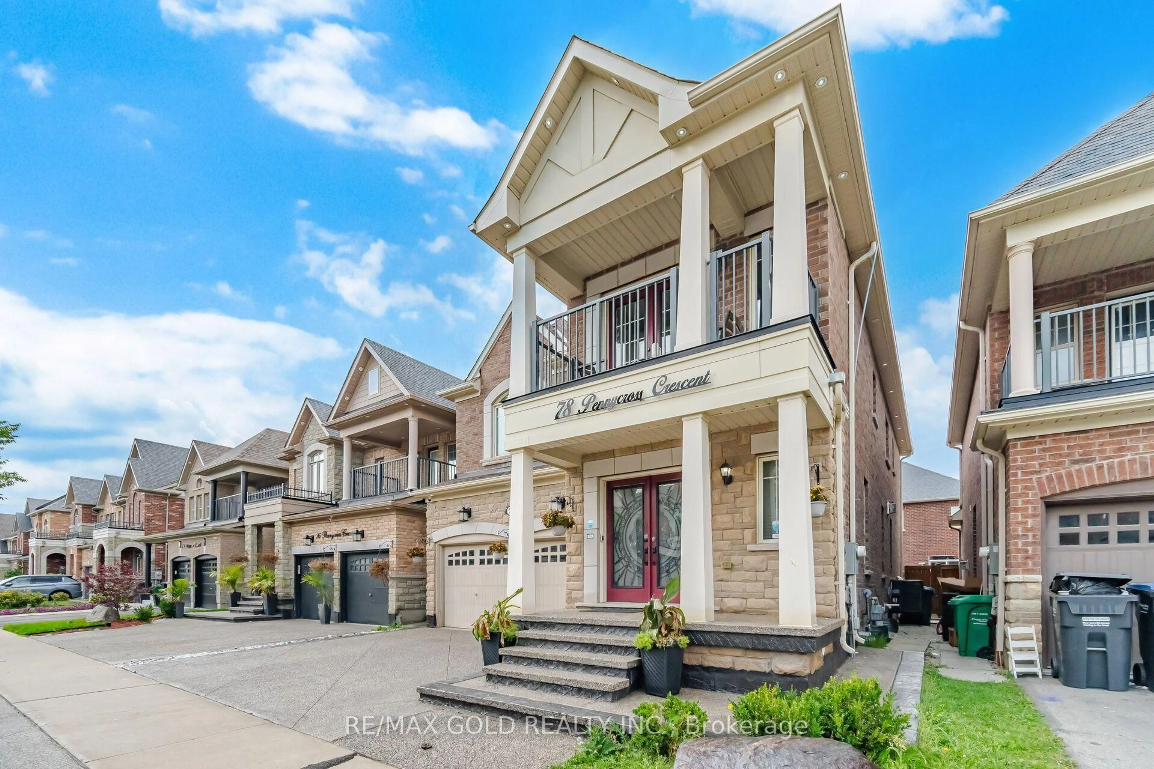 Home with brick exterior material, street for 78 Pennycross Cres, Brampton Ontario L7A 4M2