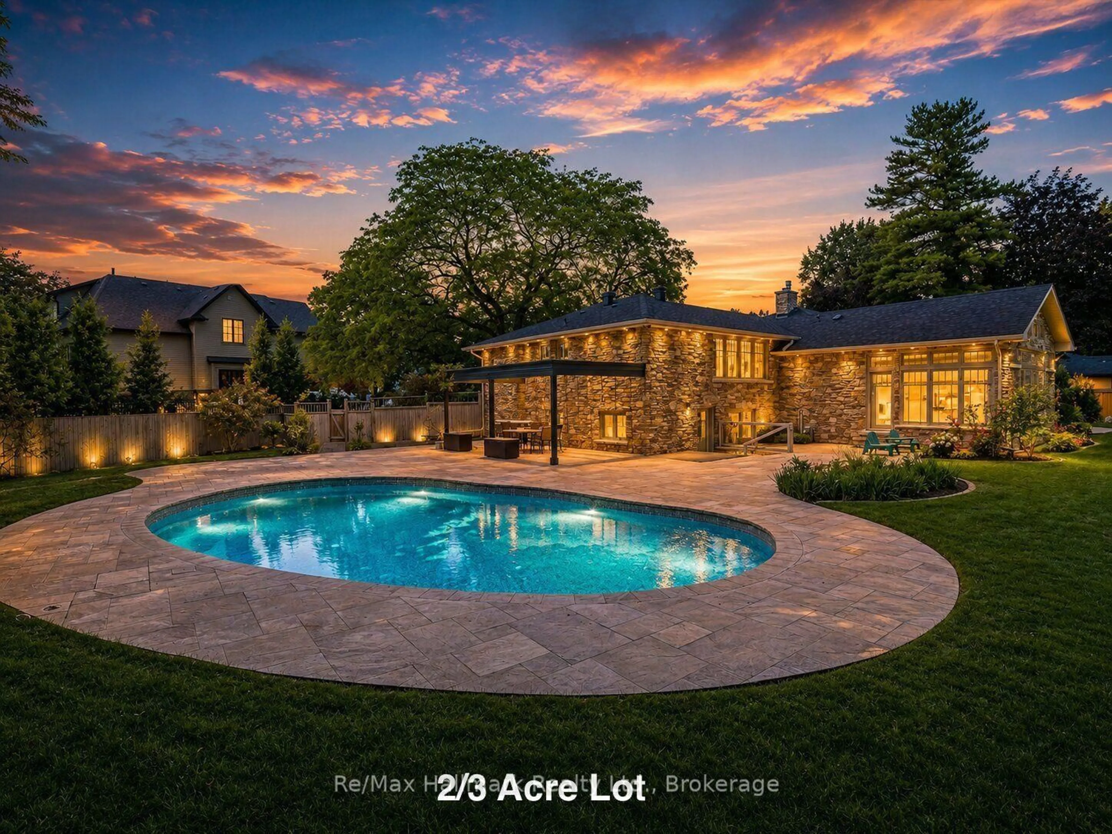 A pic from outside/outdoor area/front of a property/back of a property/a pic from drone, water/lake/river/ocean view for 2076 GLENFOREST Cres, Oakville Ontario L6J 2G1