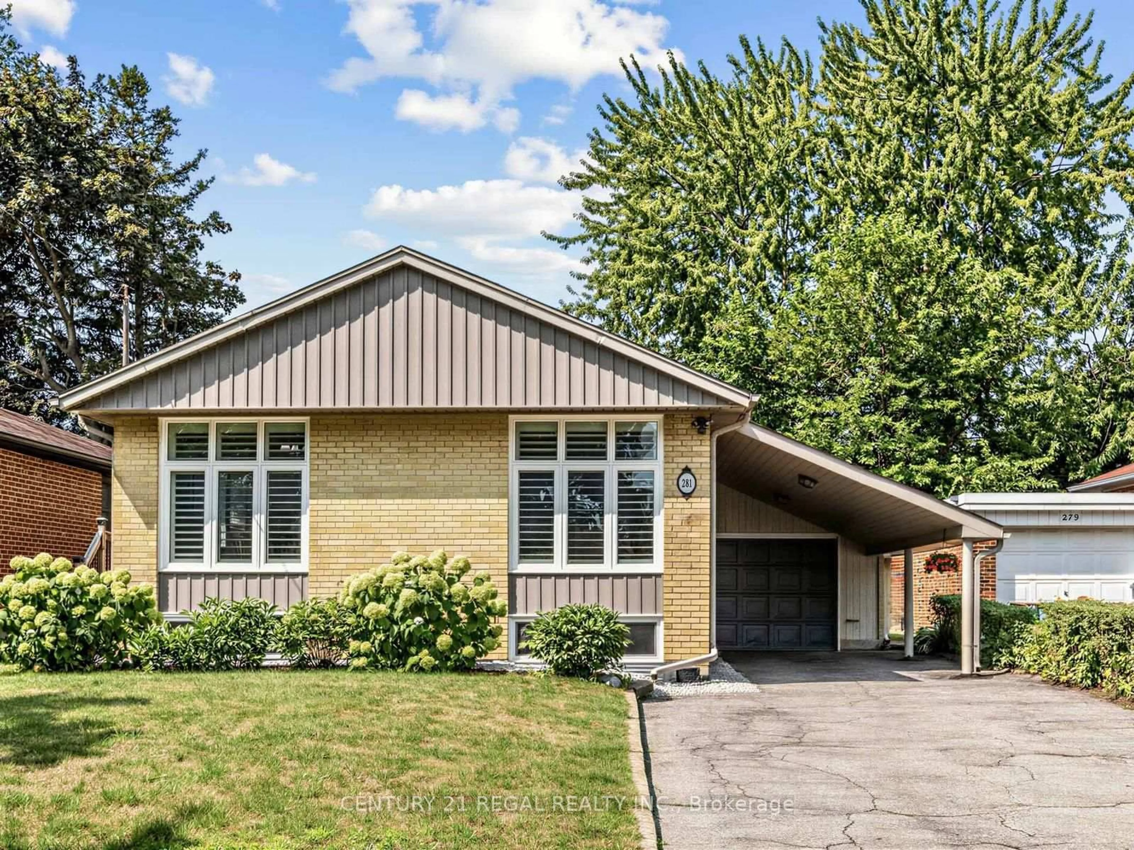 Home with vinyl exterior material, street for 281 Thistle Down Blvd, Toronto Ontario M9V 1K6