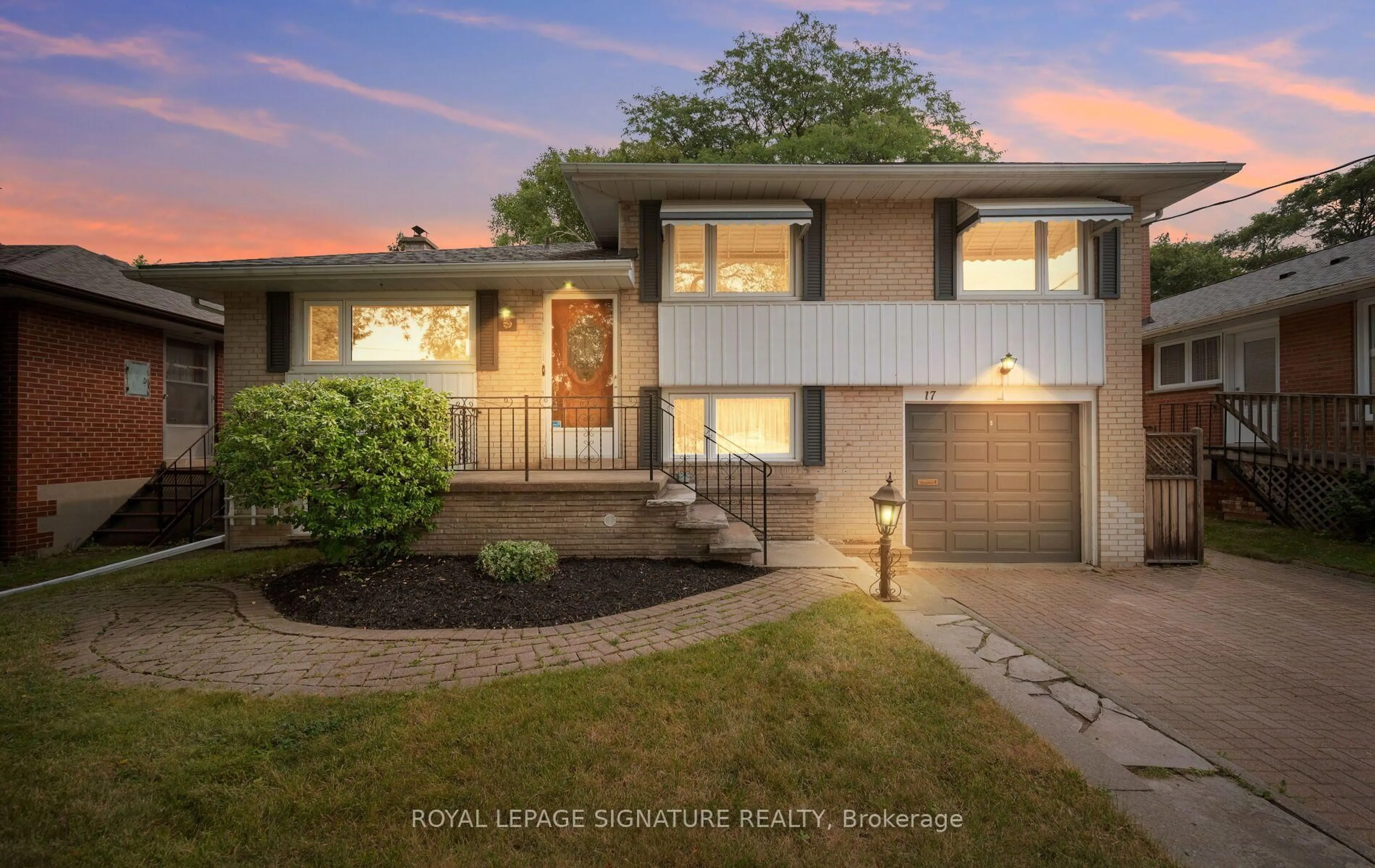 Home with vinyl exterior material, street for 17 Templar Dr, Toronto Ontario M9R 3C6