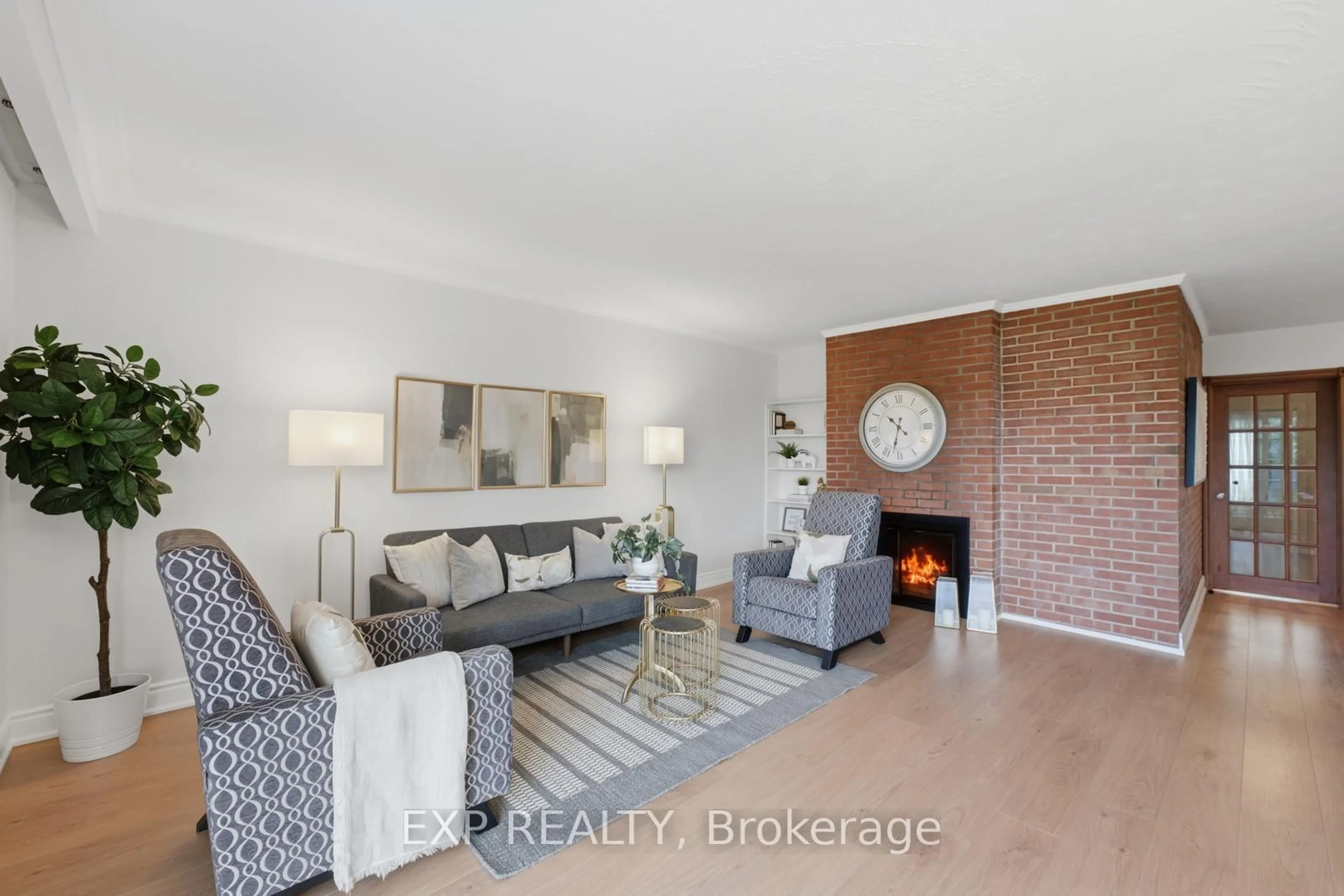 Living room with furniture, unknown for 57 Riverhead Dr, Toronto Ontario M9W 4G3
