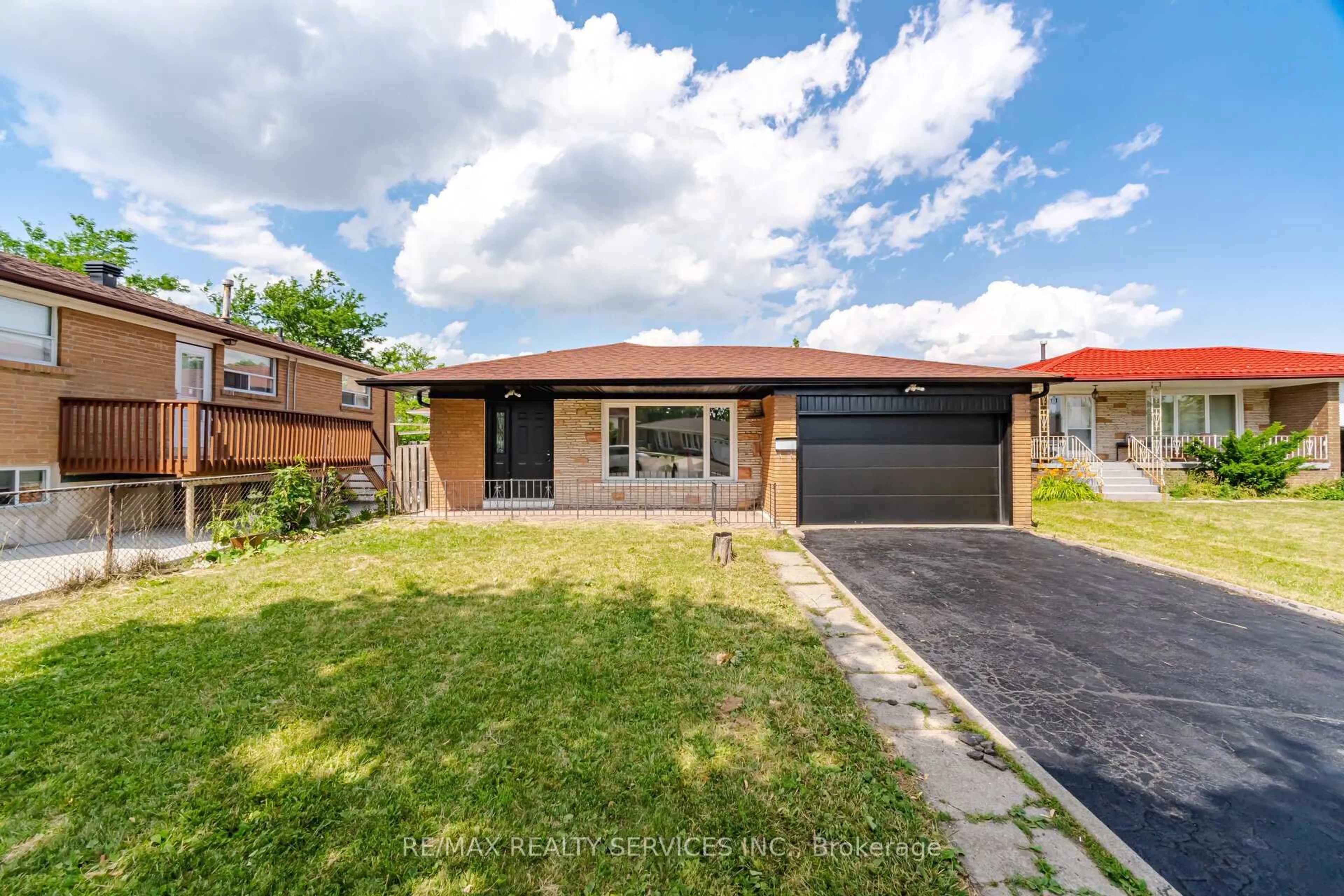 Home with brick exterior material, street for 7493 Netherwood Rd, Mississauga Ontario L4T 2N7