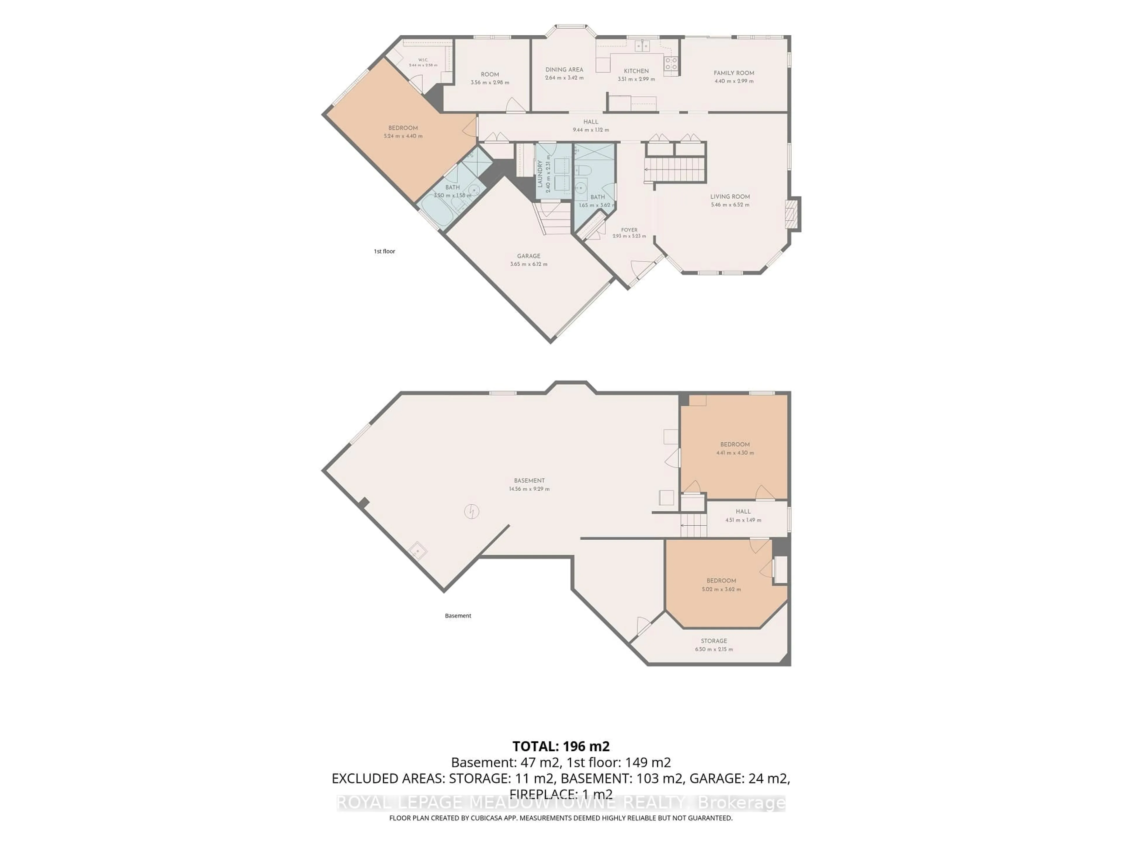Floor plan for 10 Orchard Park Gate, Brampton Ontario L6R 1W5