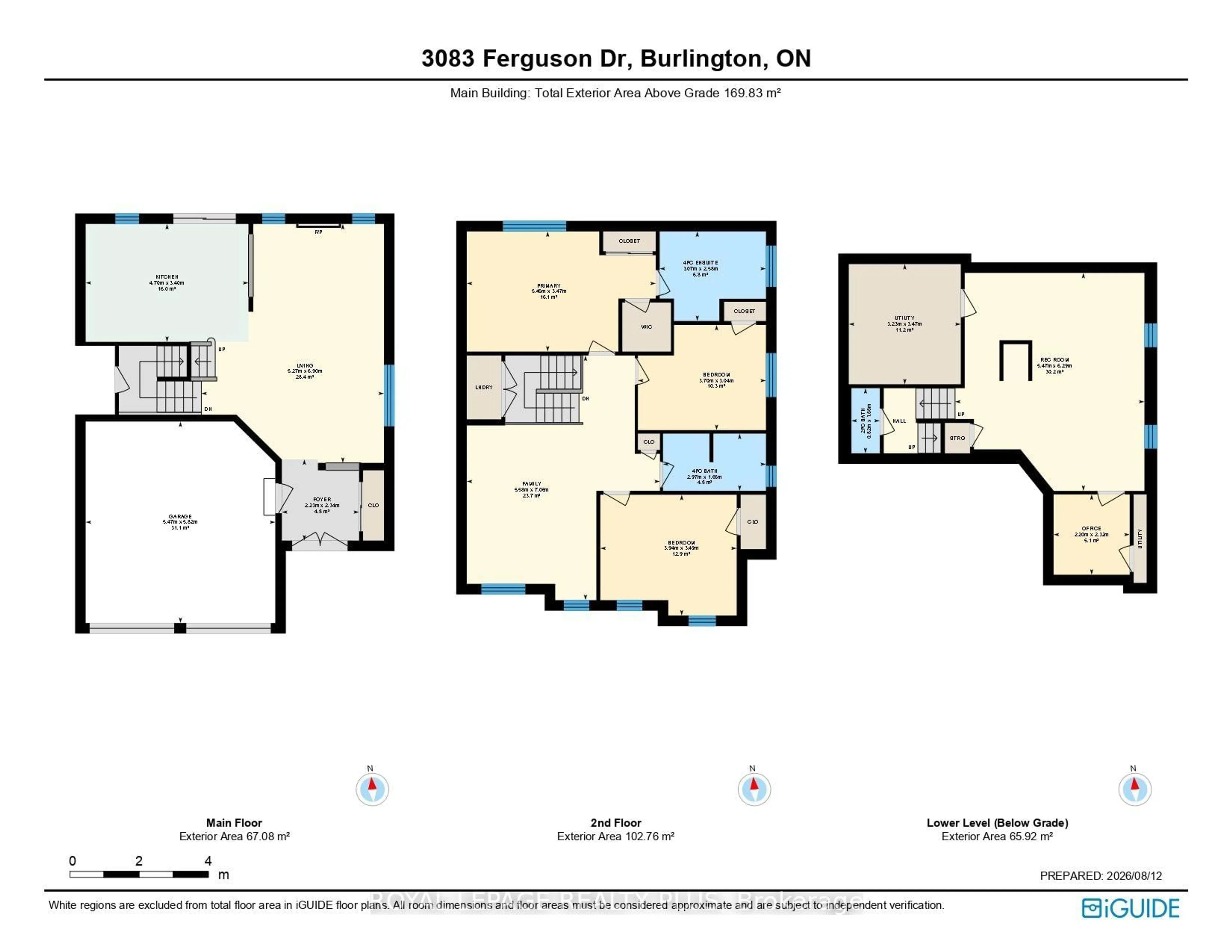 Floor plan for 3083 Ferguson Dr, Burlington Ontario L7M 0G6