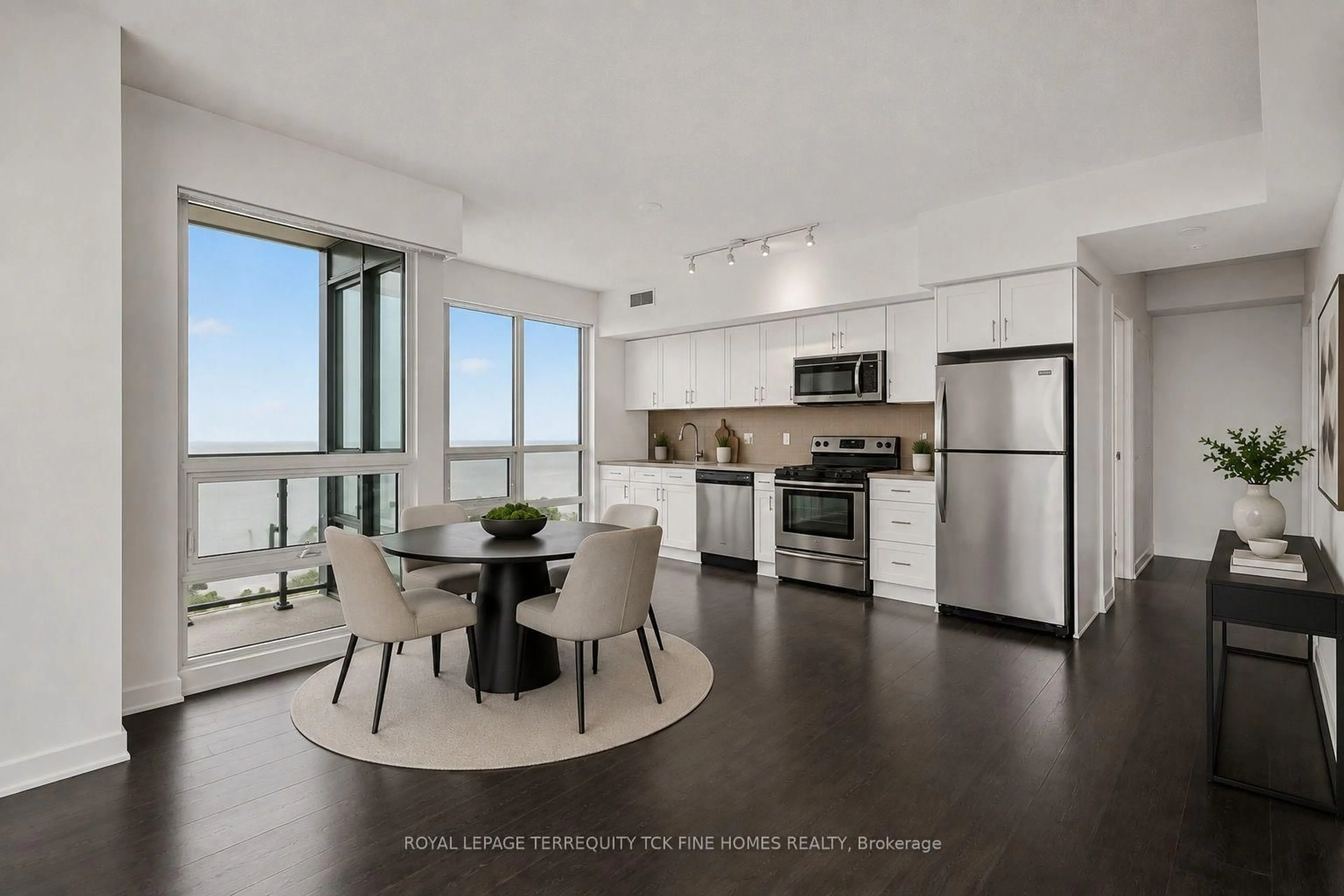 Open concept kitchen, ceramic/tile floor for 2200 Lake Shore Blvd #4209, Toronto Ontario M8V 1A4