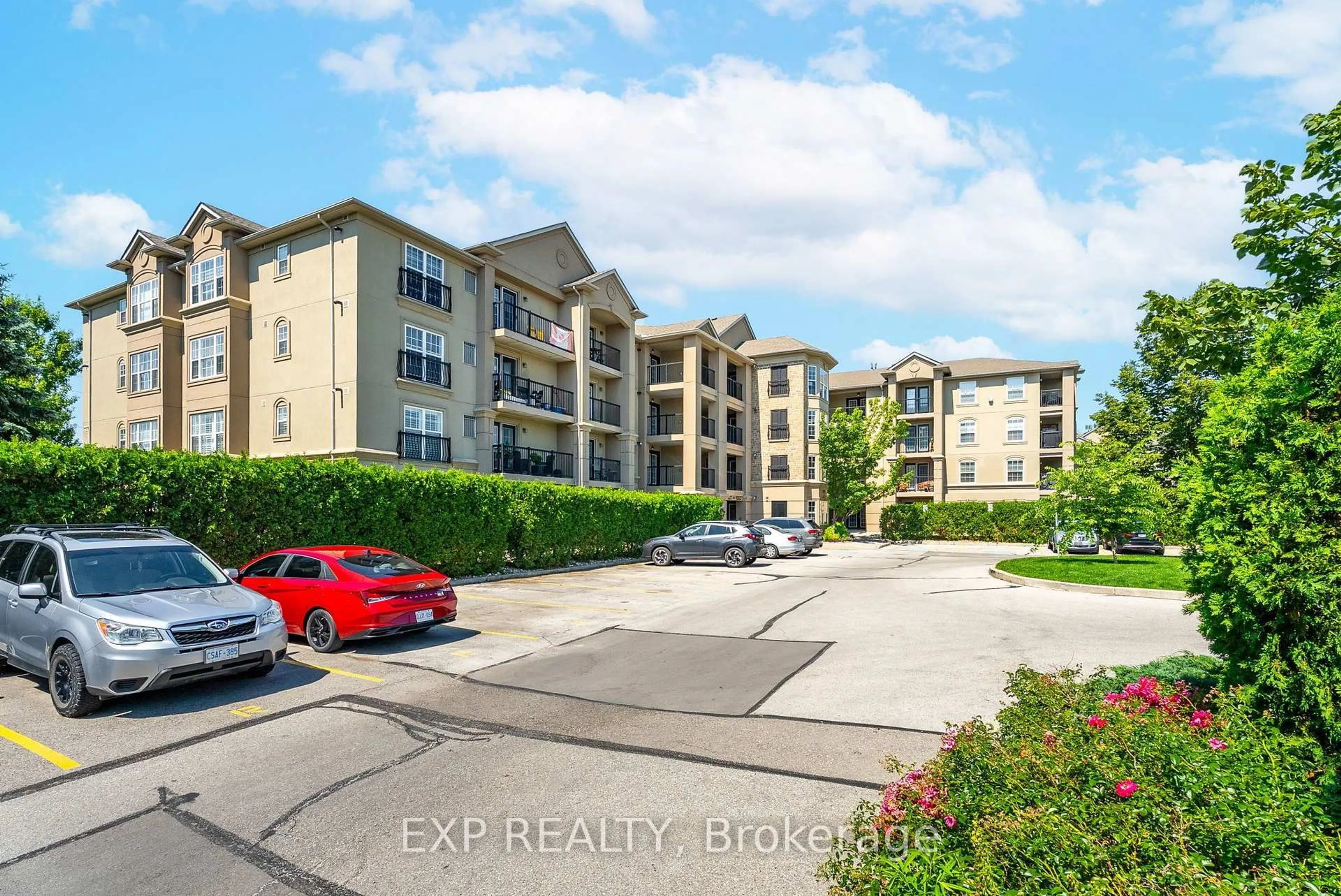 A pic from outside/outdoor area/front of a property/back of a property/a pic from drone, water/lake/river/ocean view for 2035 Appleby Line #214, Burlington Ontario L7L 7G8