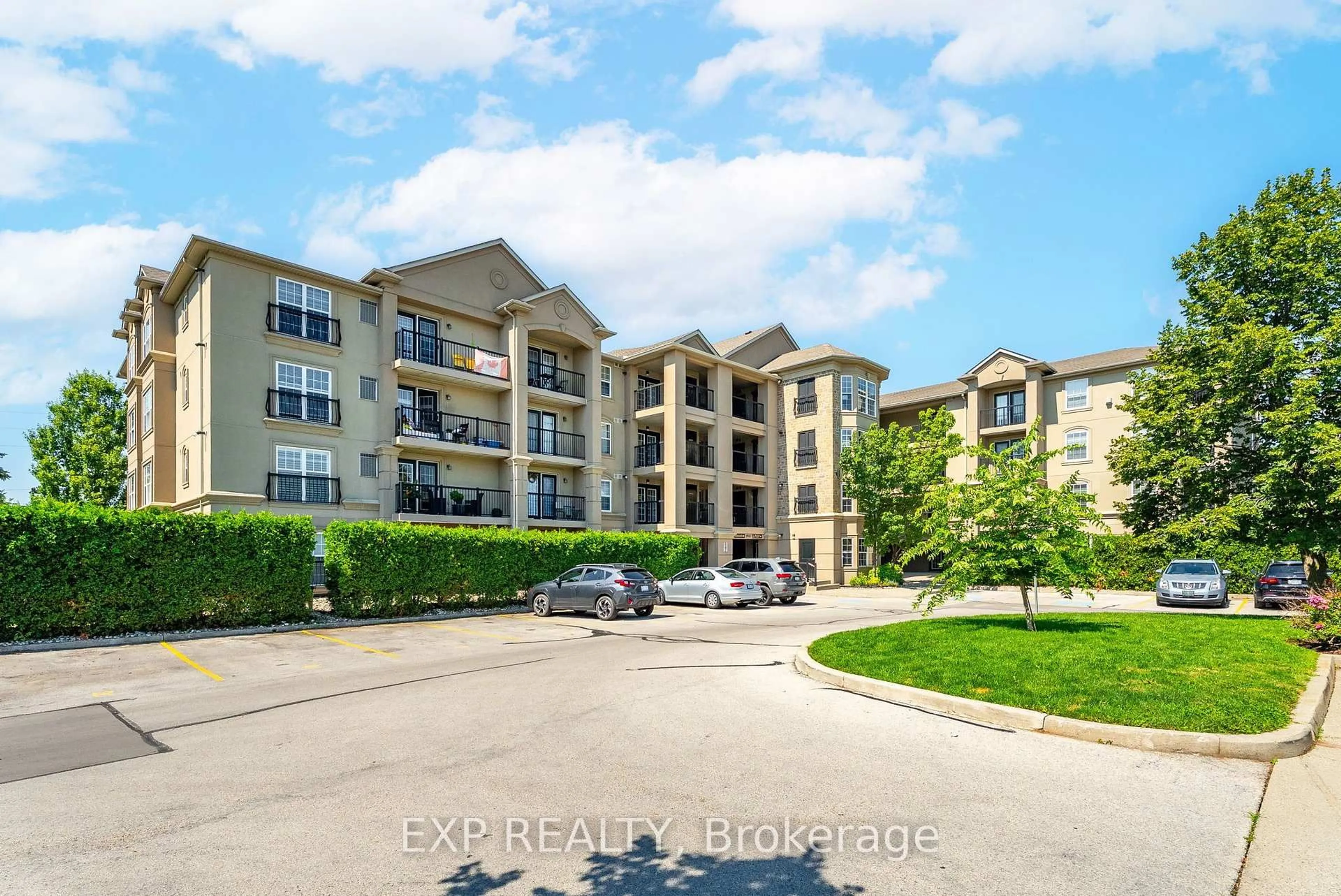 A pic from outside/outdoor area/front of a property/back of a property/a pic from drone, water/lake/river/ocean view for 2035 Appleby Line #214, Burlington Ontario L7L 7G8