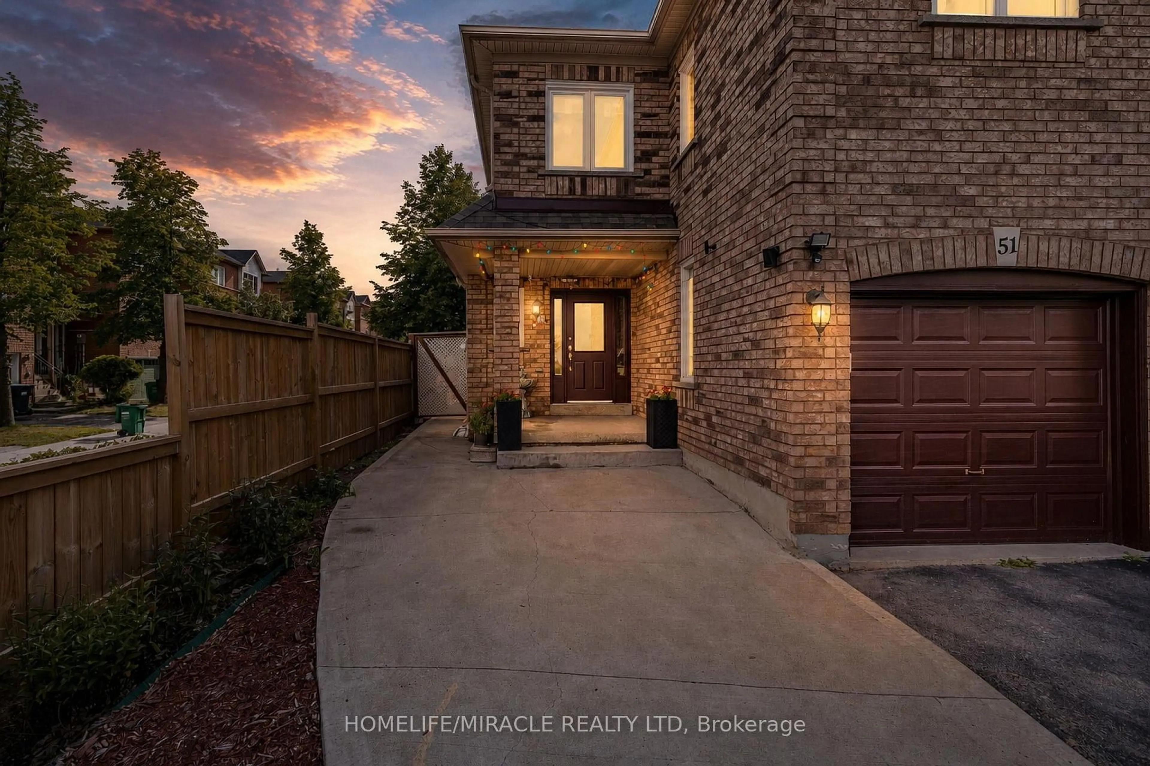 Home with brick exterior material, street for 51 Brickyard Way, Brampton Ontario L6V 4L6