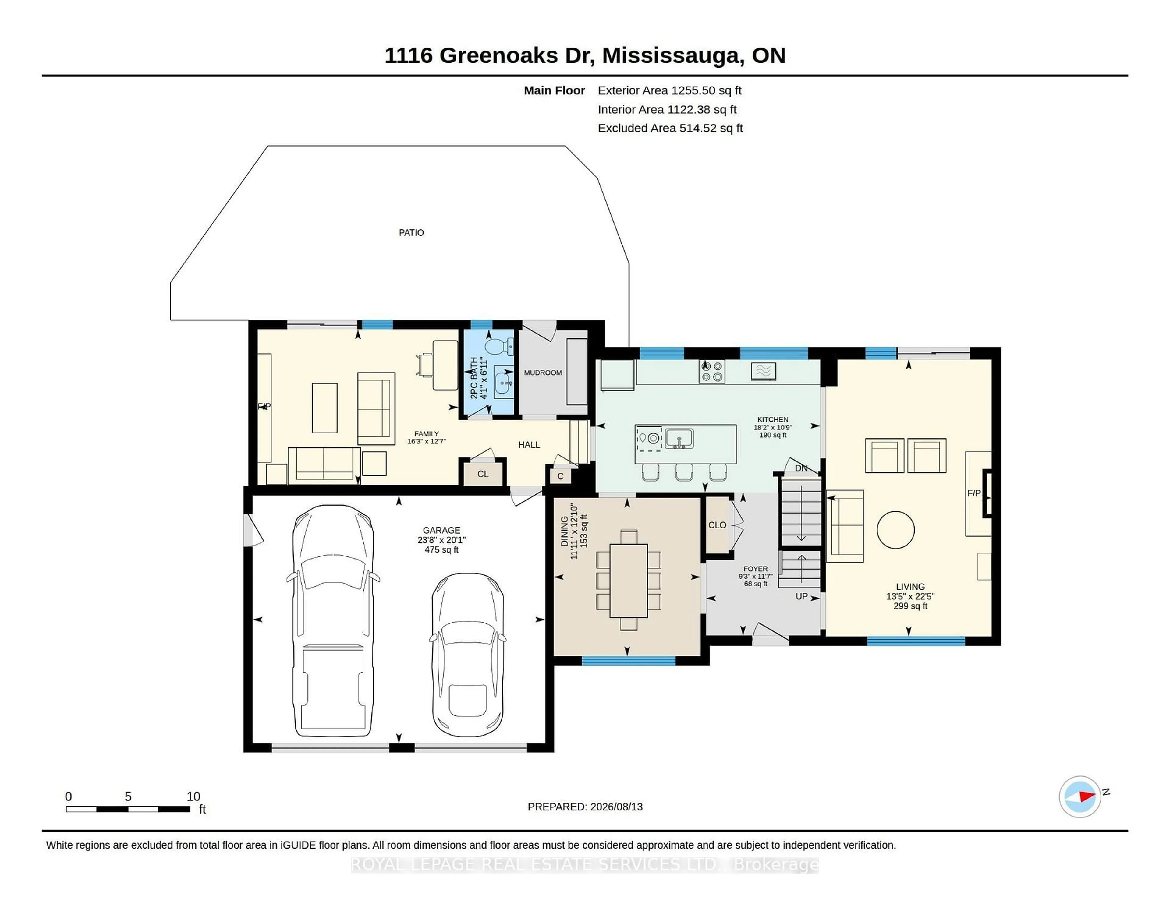 Floor plan for 1116 Greenoaks Dr, Mississauga Ontario L5J 3A2