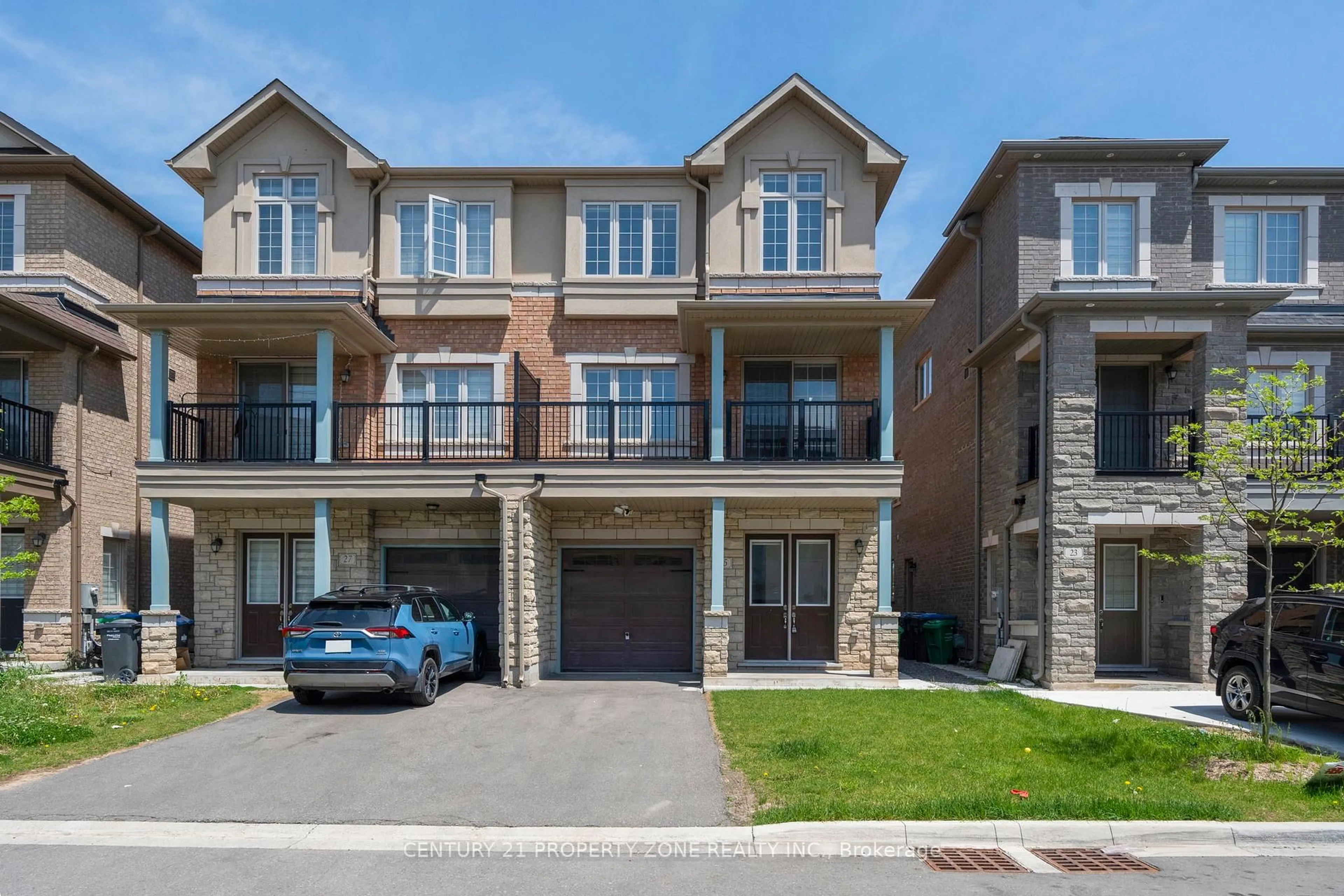 Home with brick exterior material, street for 25 Hashmi Pl, Brampton Ontario L6Y 0H8