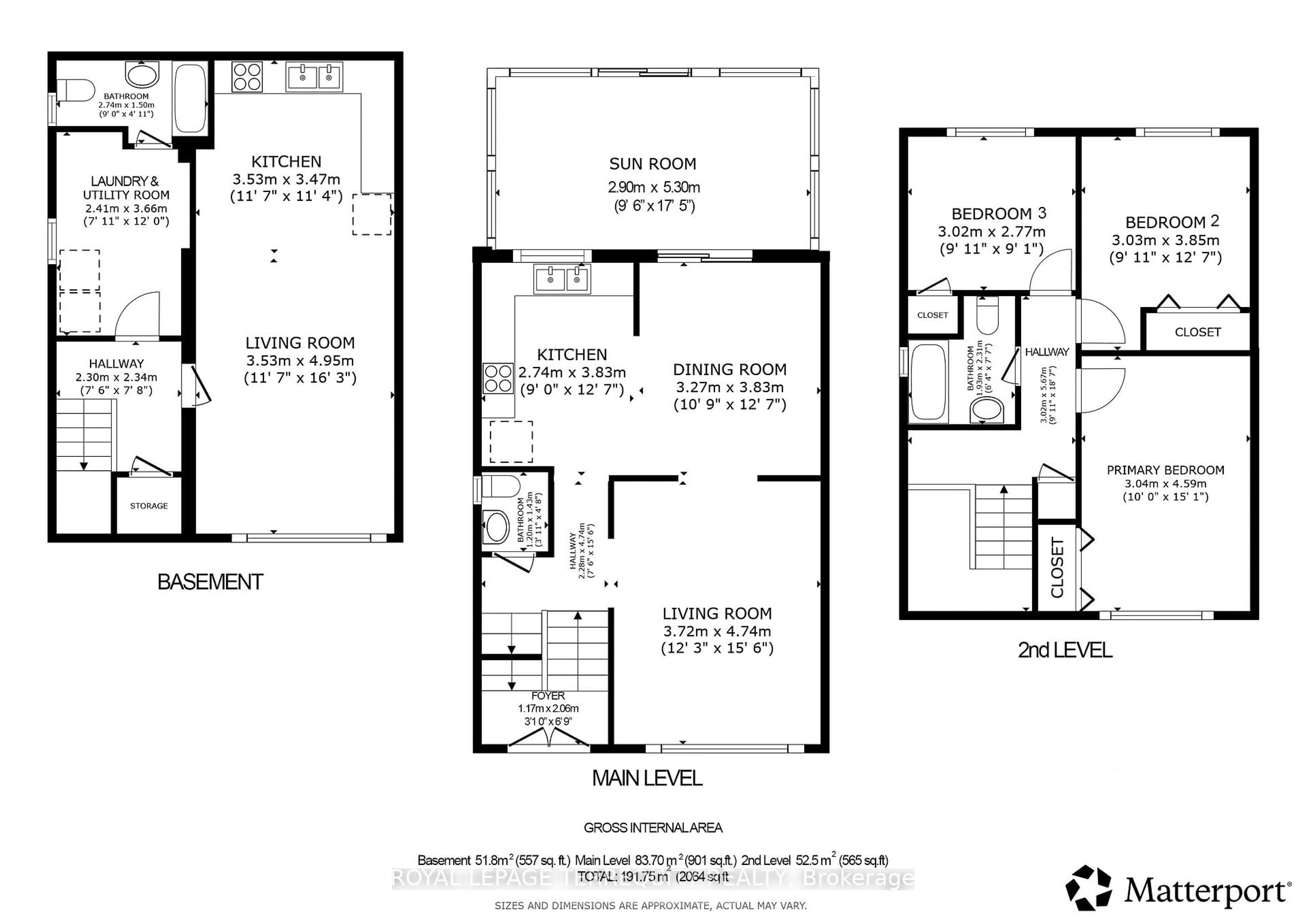 Floor plan for 181 Pellatt Ave, Toronto Ontario M9N 2P5