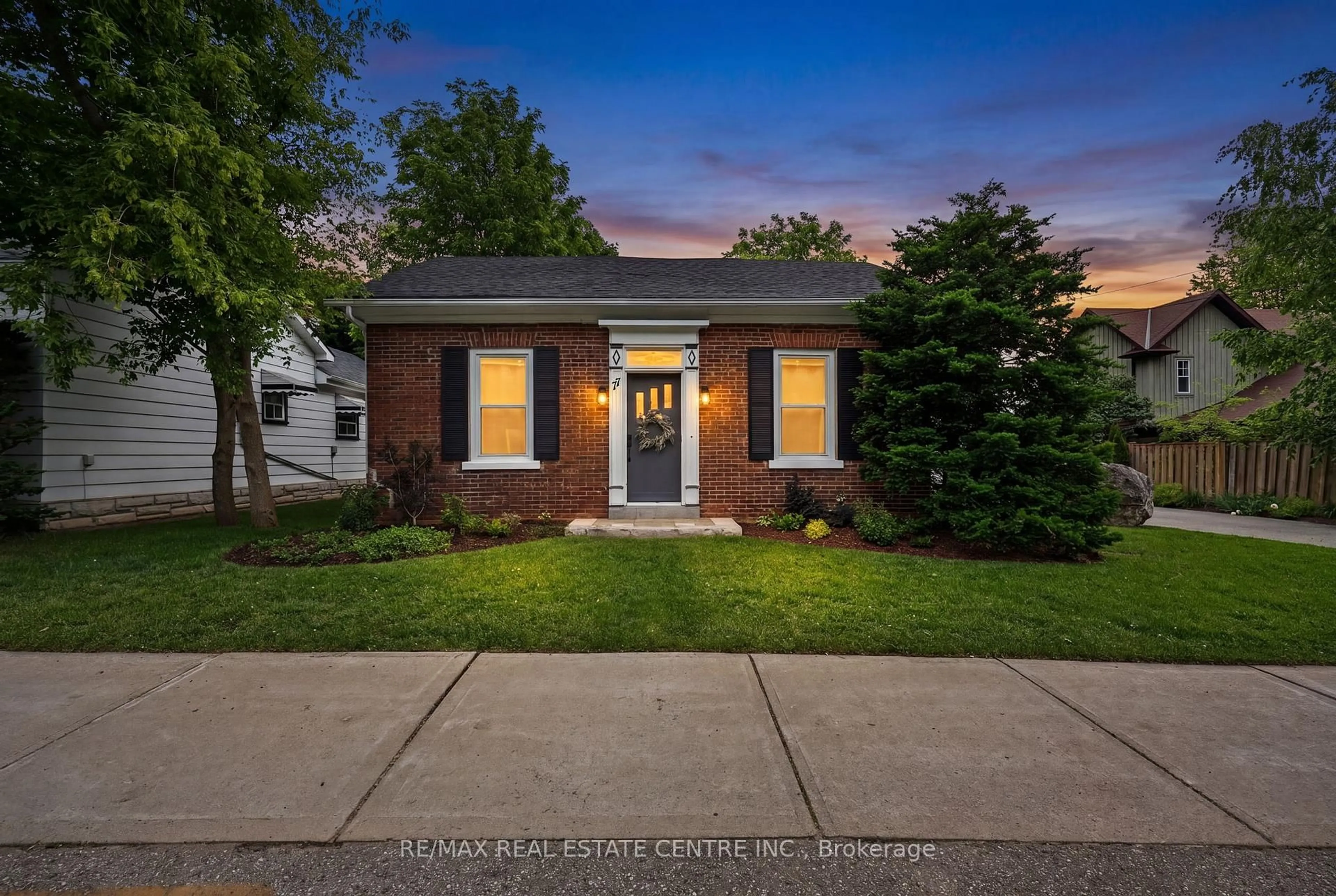 Home with brick exterior material, street for 77 Mill St, Orangeville Ontario L9W 2M6