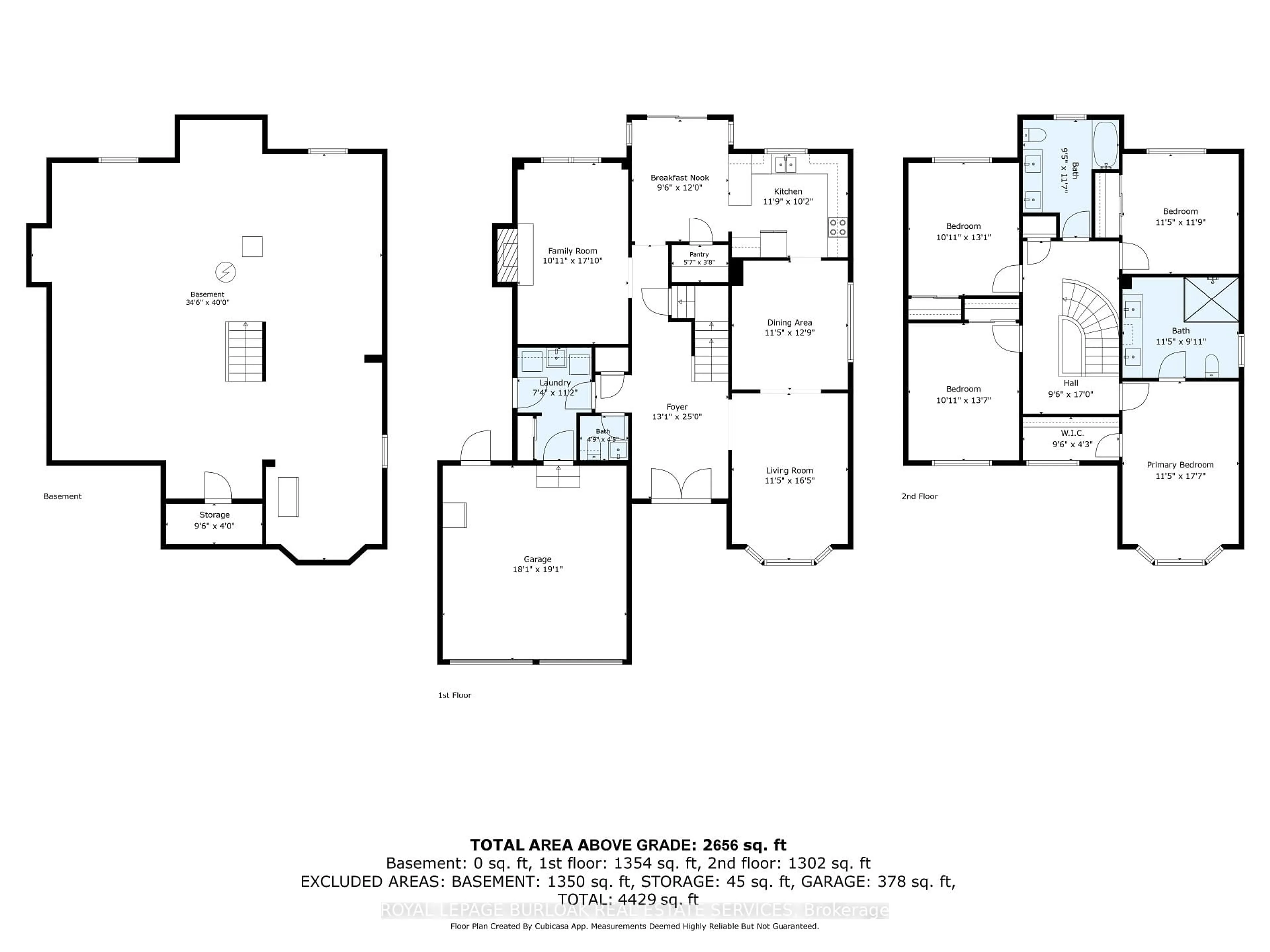 Floor plan for 1238 Sable Dr, Burlington Ontario L7S 2J6