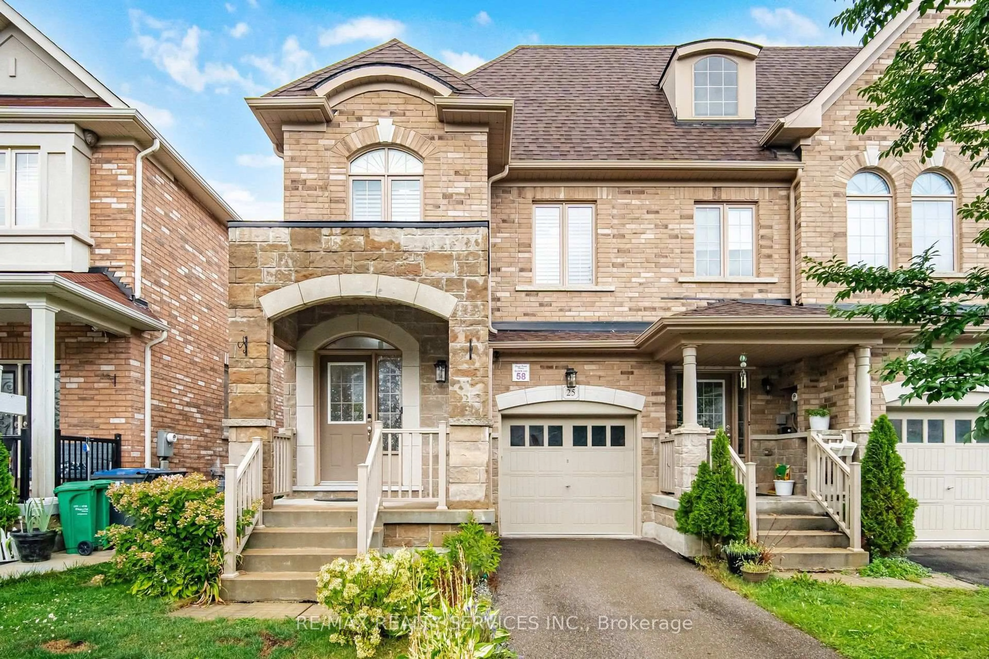 Home with brick exterior material, street for 25 YATELY St, Brampton Ontario L7A 4R9