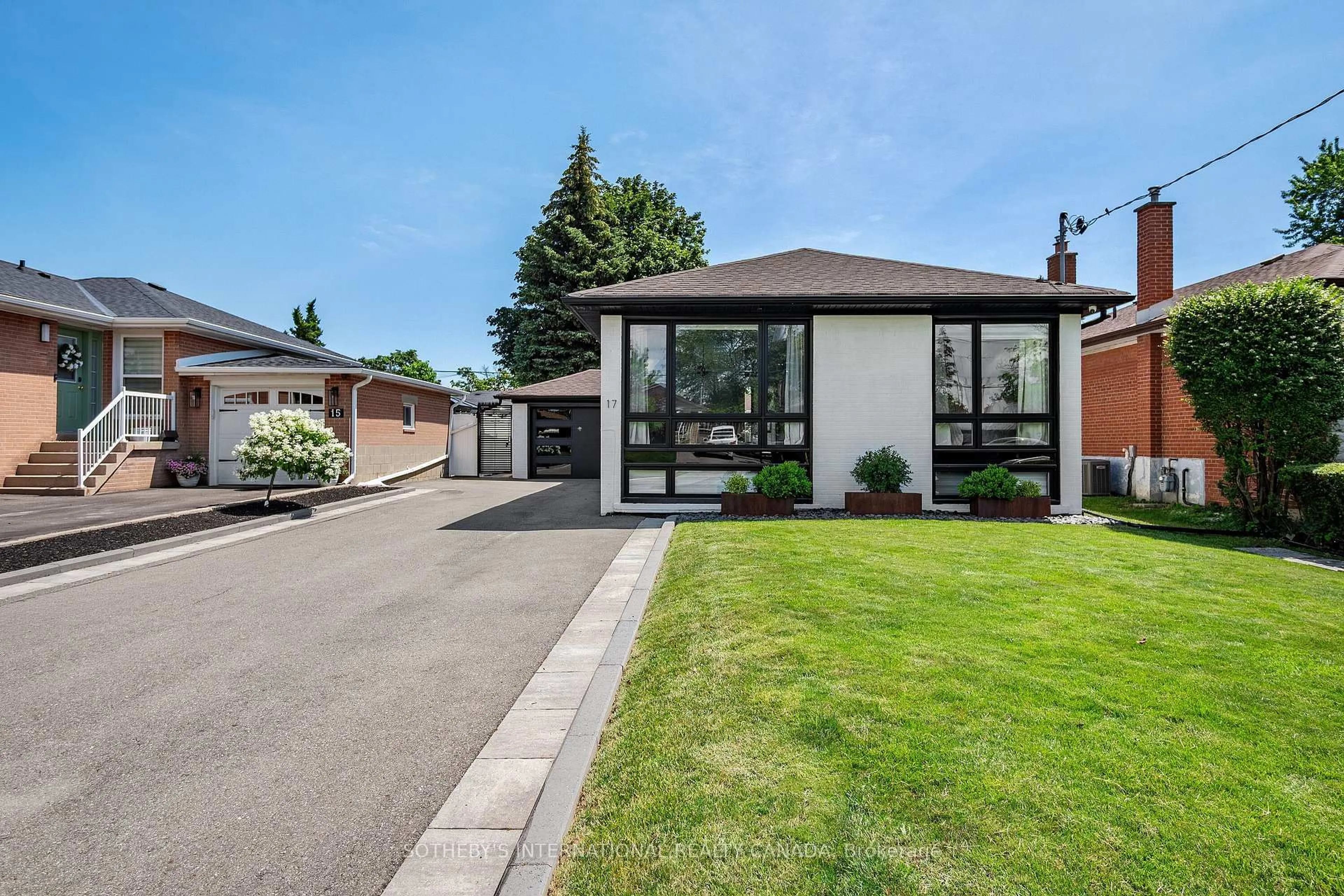 Home with brick exterior material, street for 17 Sigmont Rd, Toronto Ontario M9C 4K6
