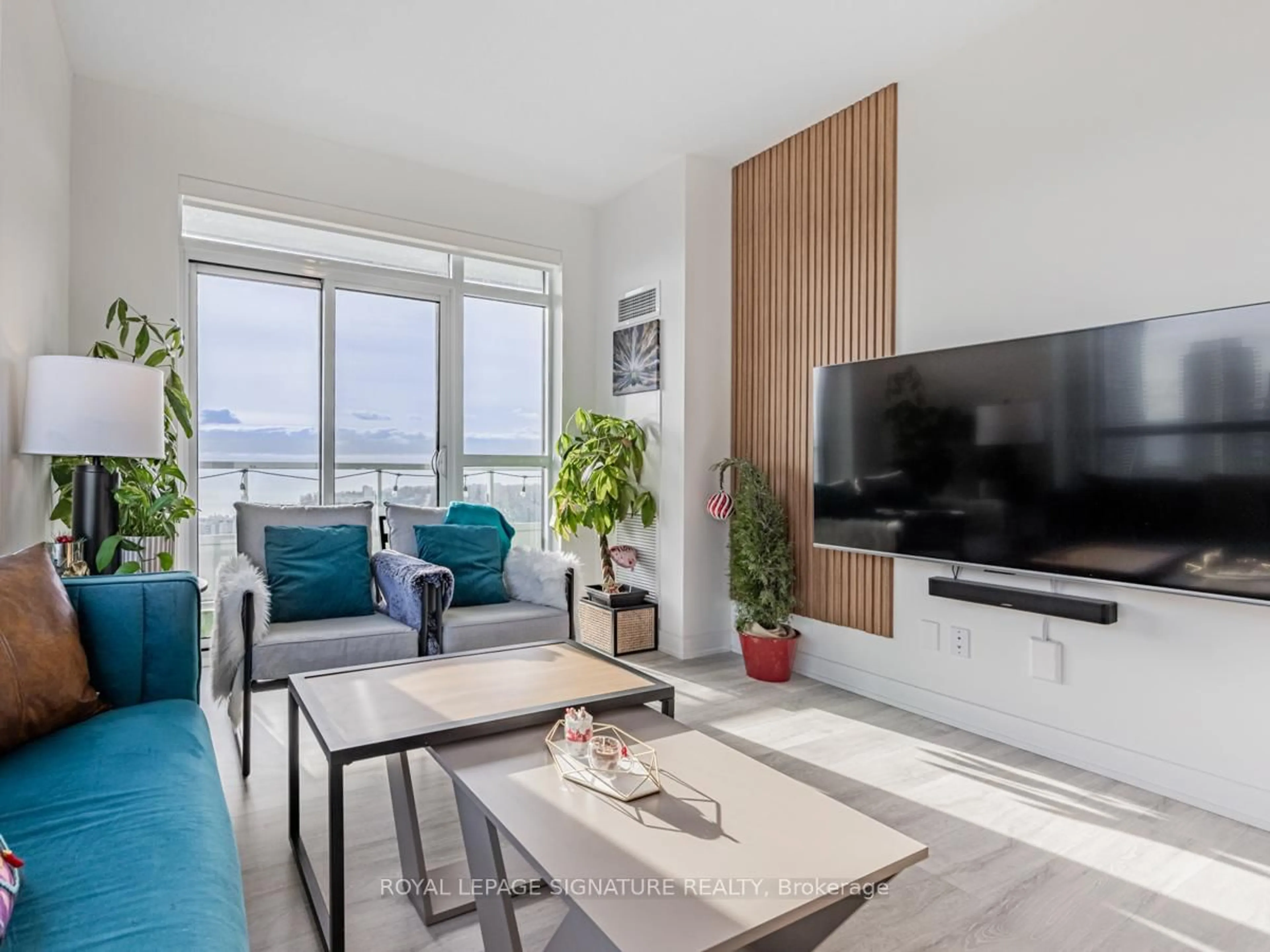 Living room with furniture, unknown for 251 Manitoba St #2704, Toronto Ontario M8Y 0C7